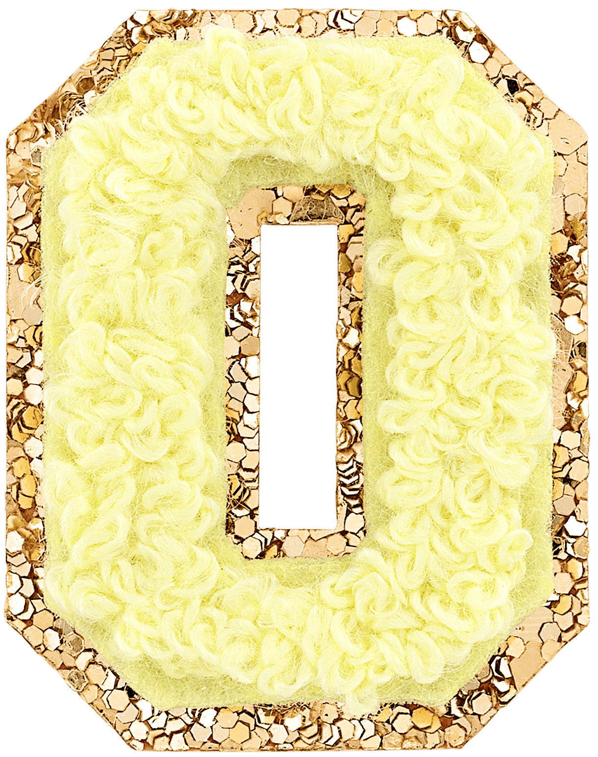 Banana Mini Glitter Varsity Letter Patch