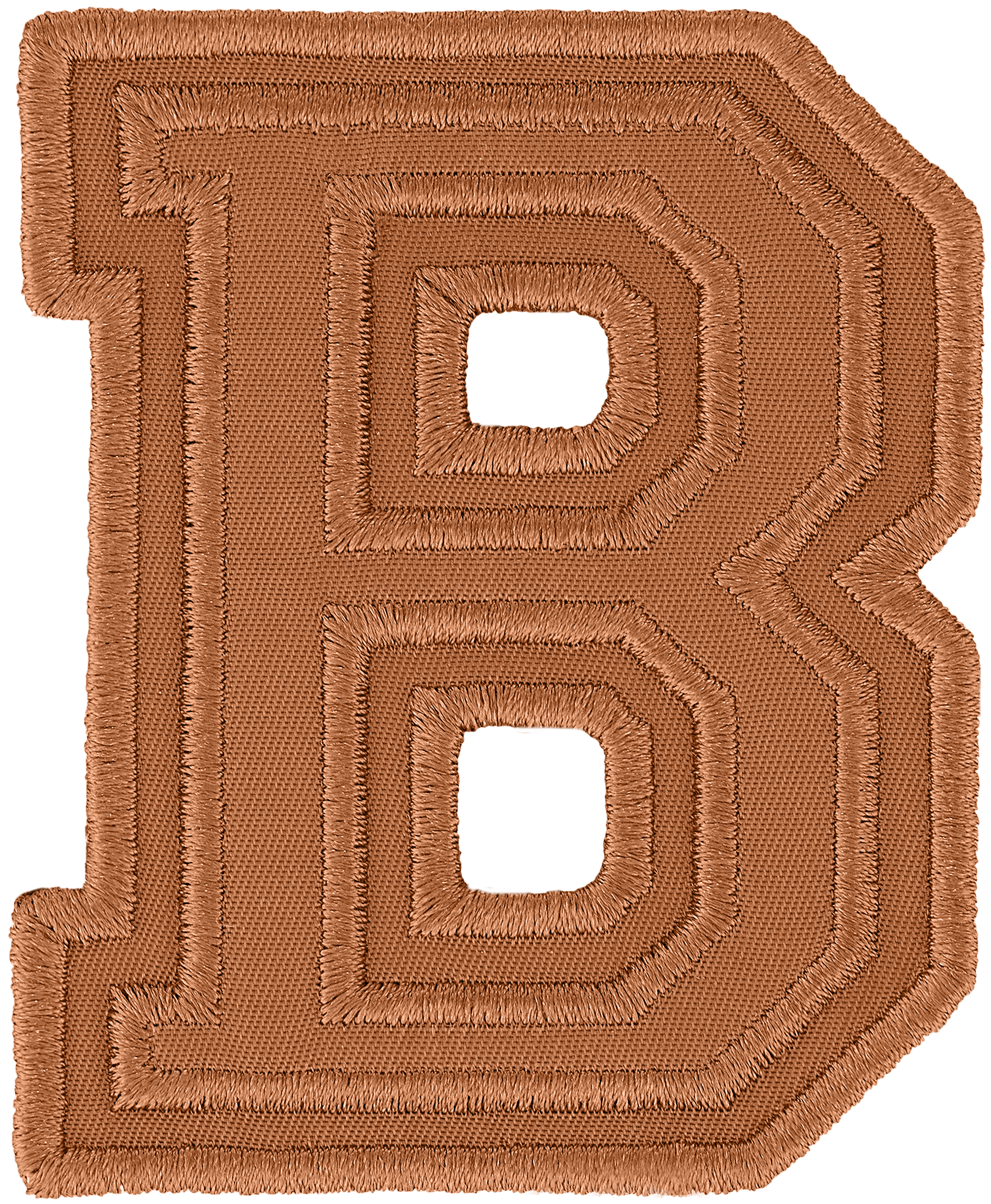 Camel Varsity Nylon Letter Patch
