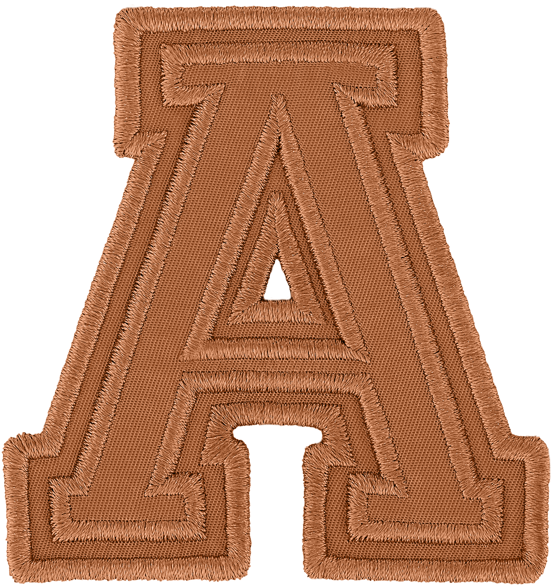 Camel Varsity Nylon Letter Patch