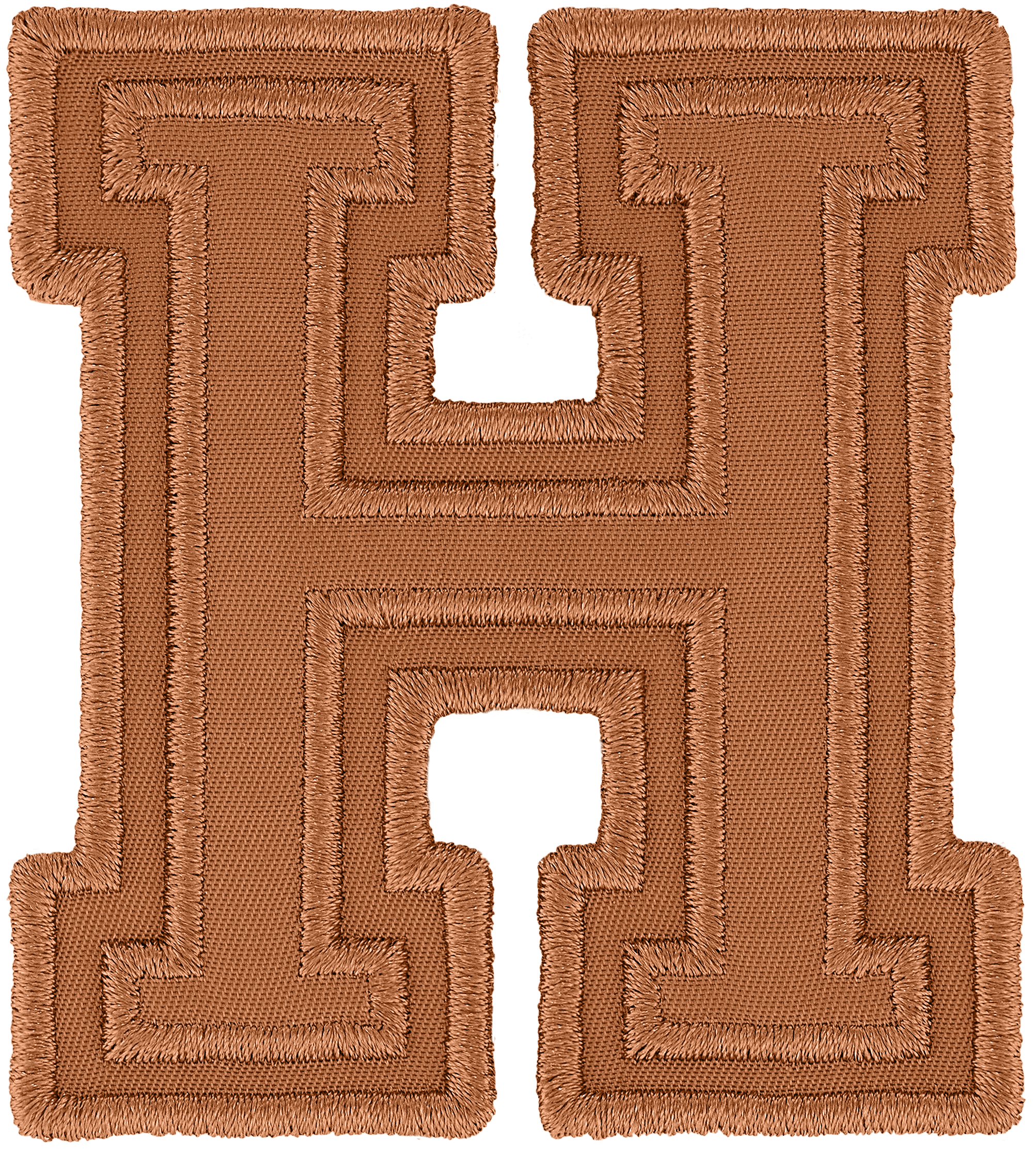 Camel Varsity Nylon Letter Patch