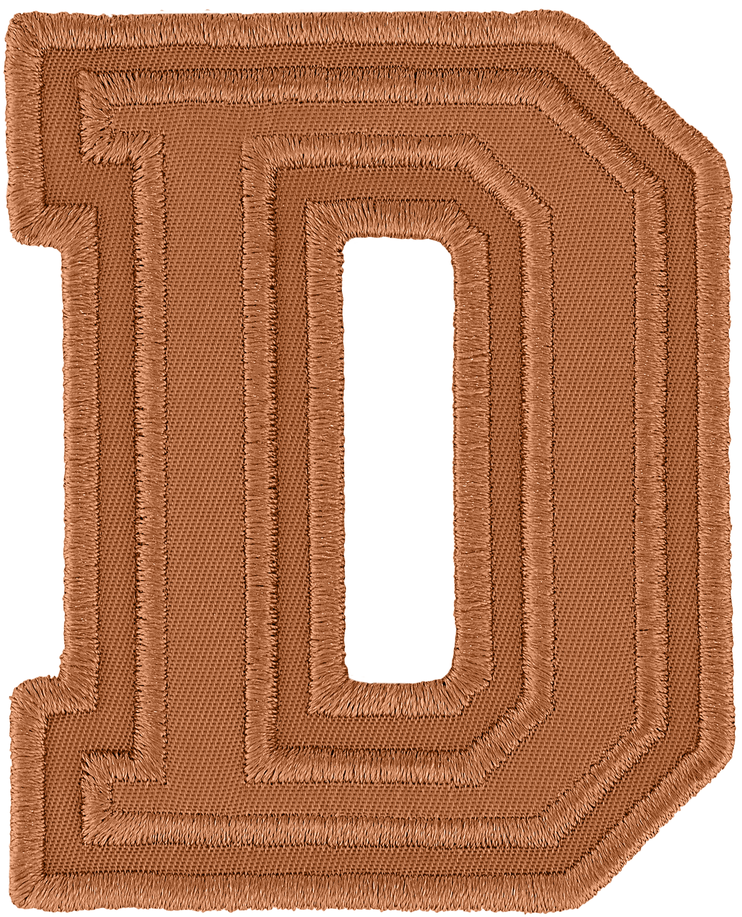 Camel Varsity Nylon Letter Patch