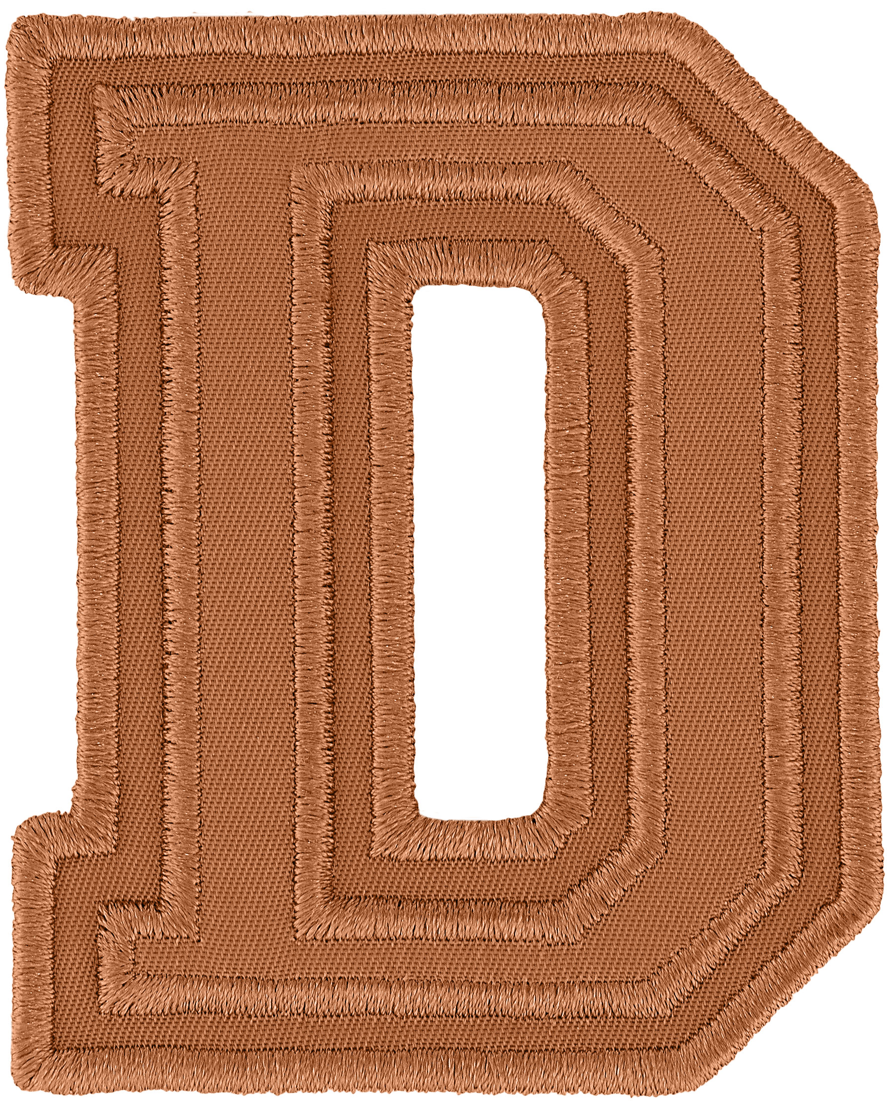 Camel Varsity Nylon Letter Patch