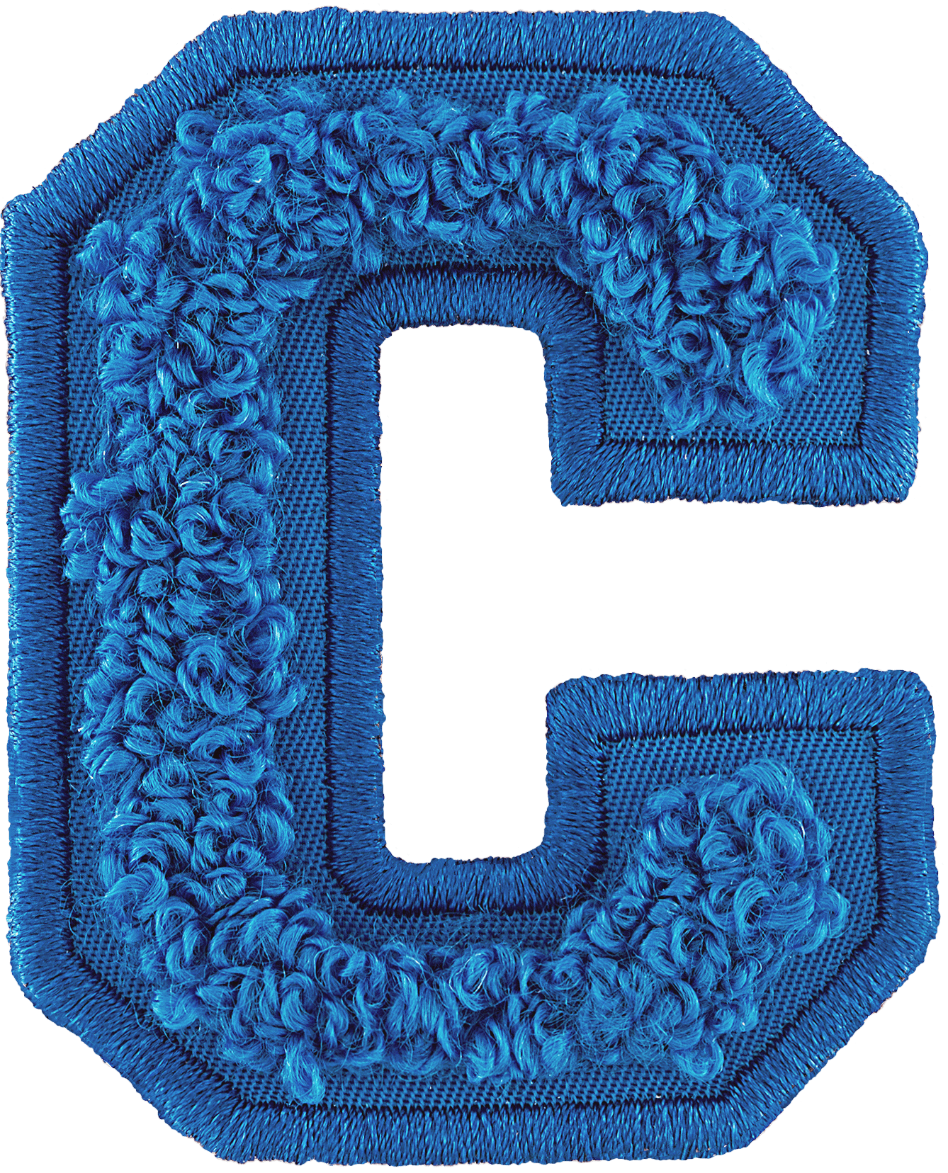Berry Blue Letter Patch