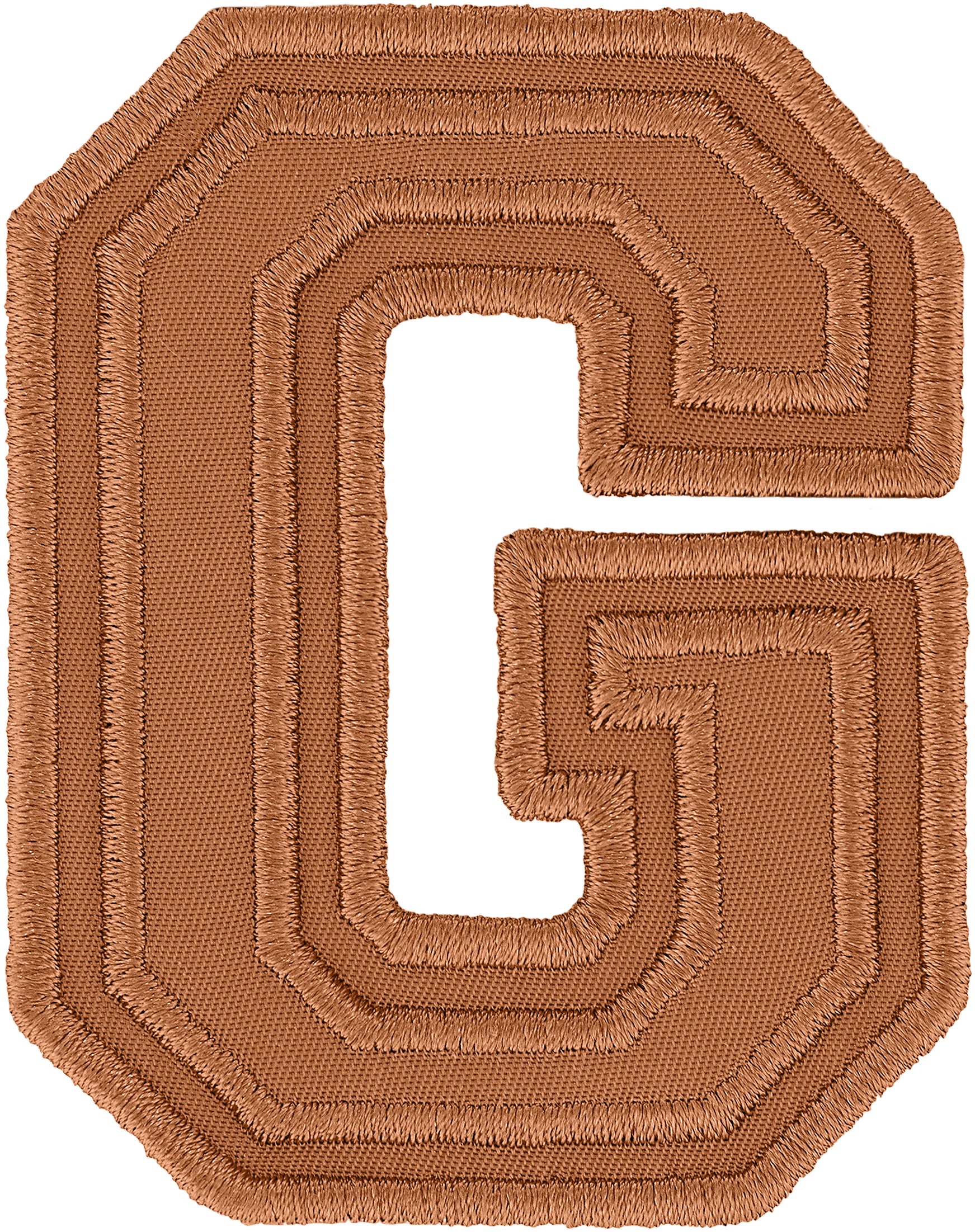 Camel Varsity Nylon Letter Patch