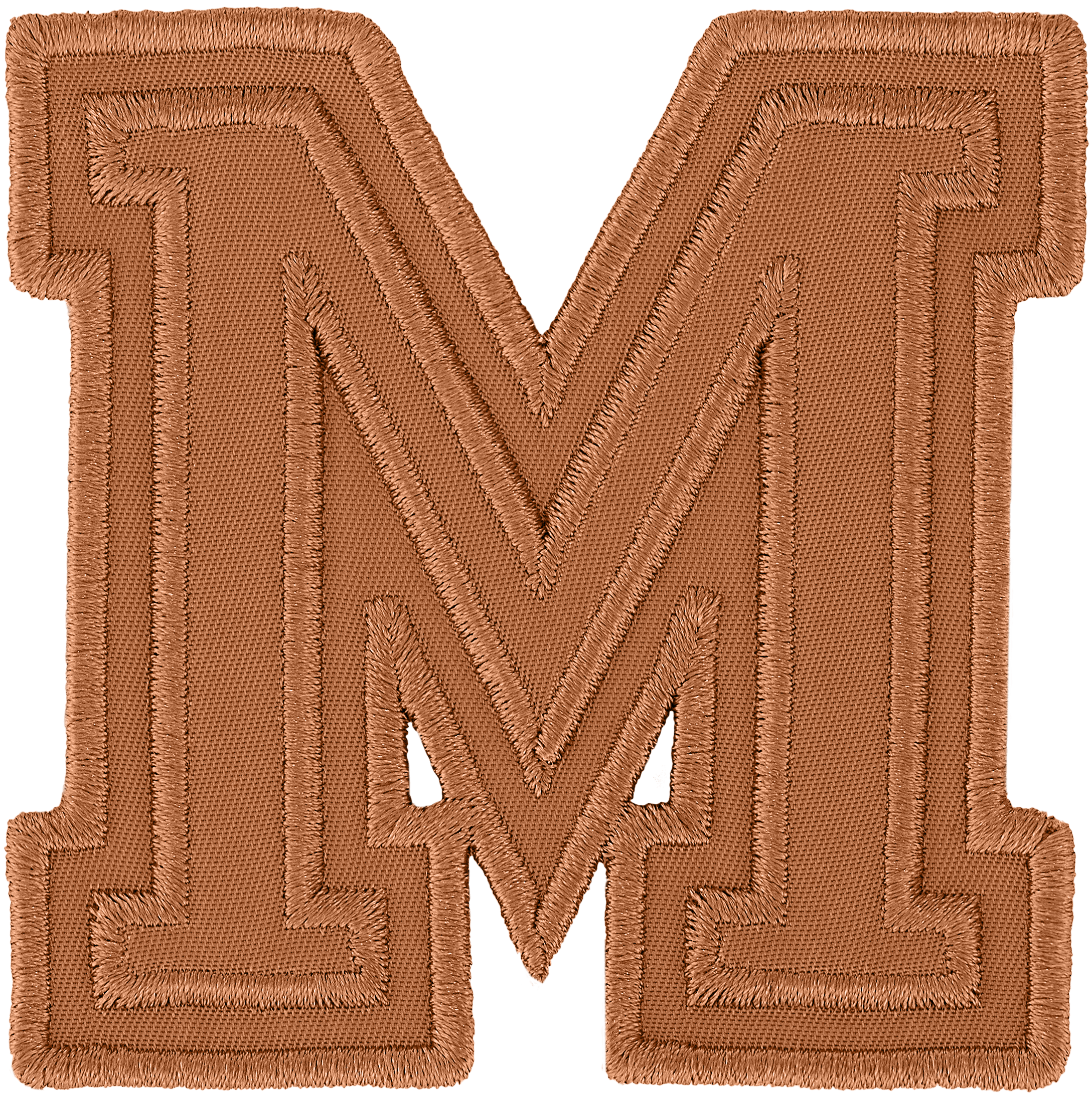 Camel Varsity Nylon Letter Patch