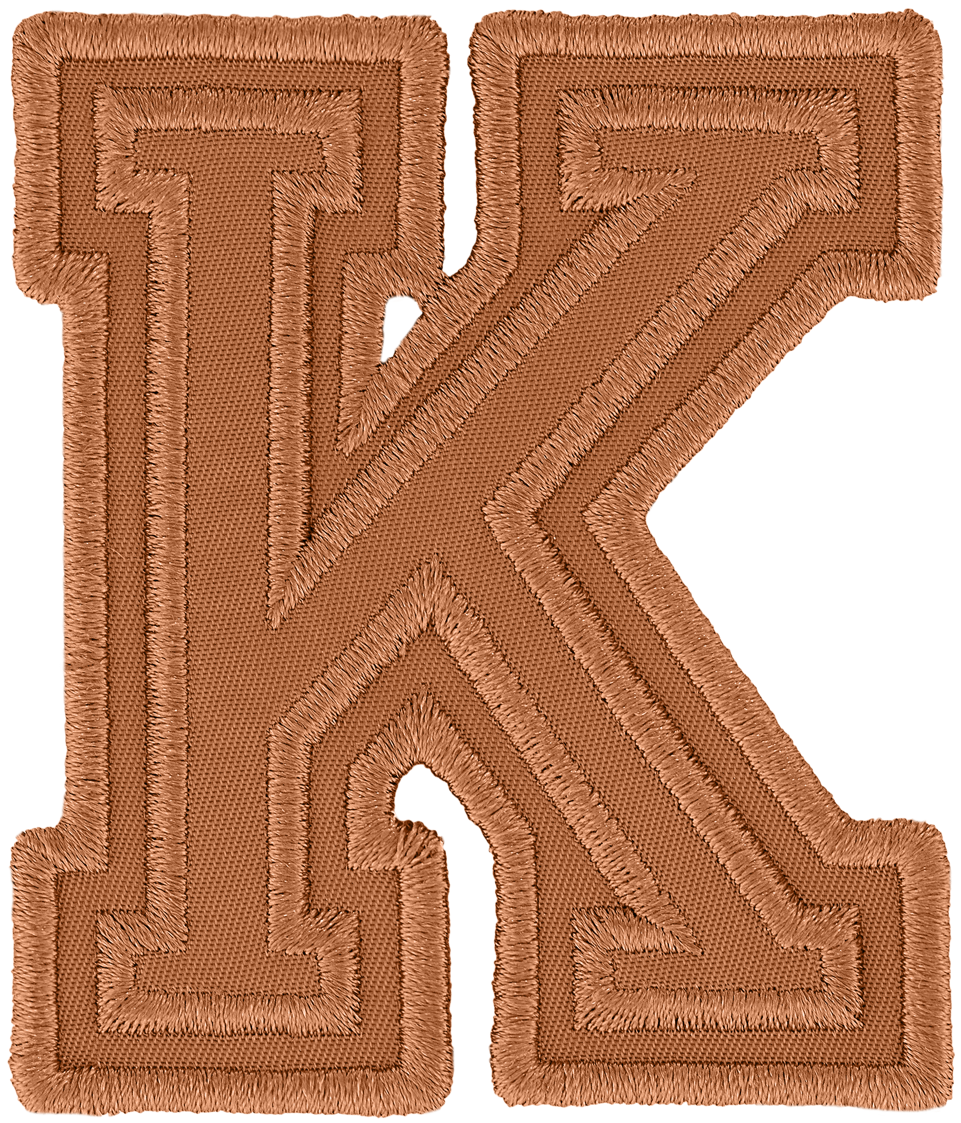 Camel Varsity Nylon Letter Patch