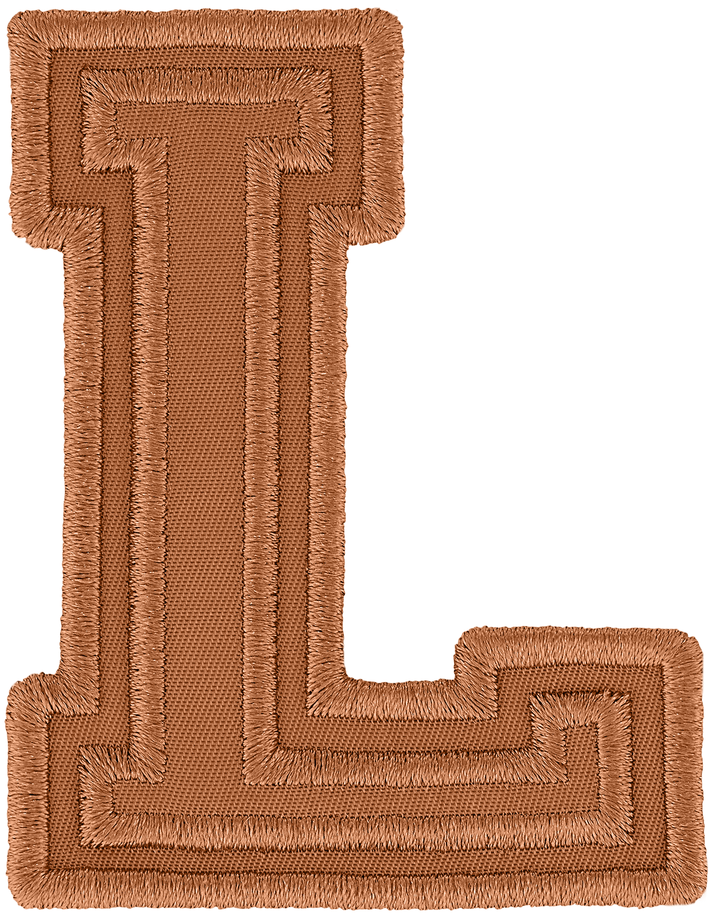 Camel Varsity Nylon Letter Patch