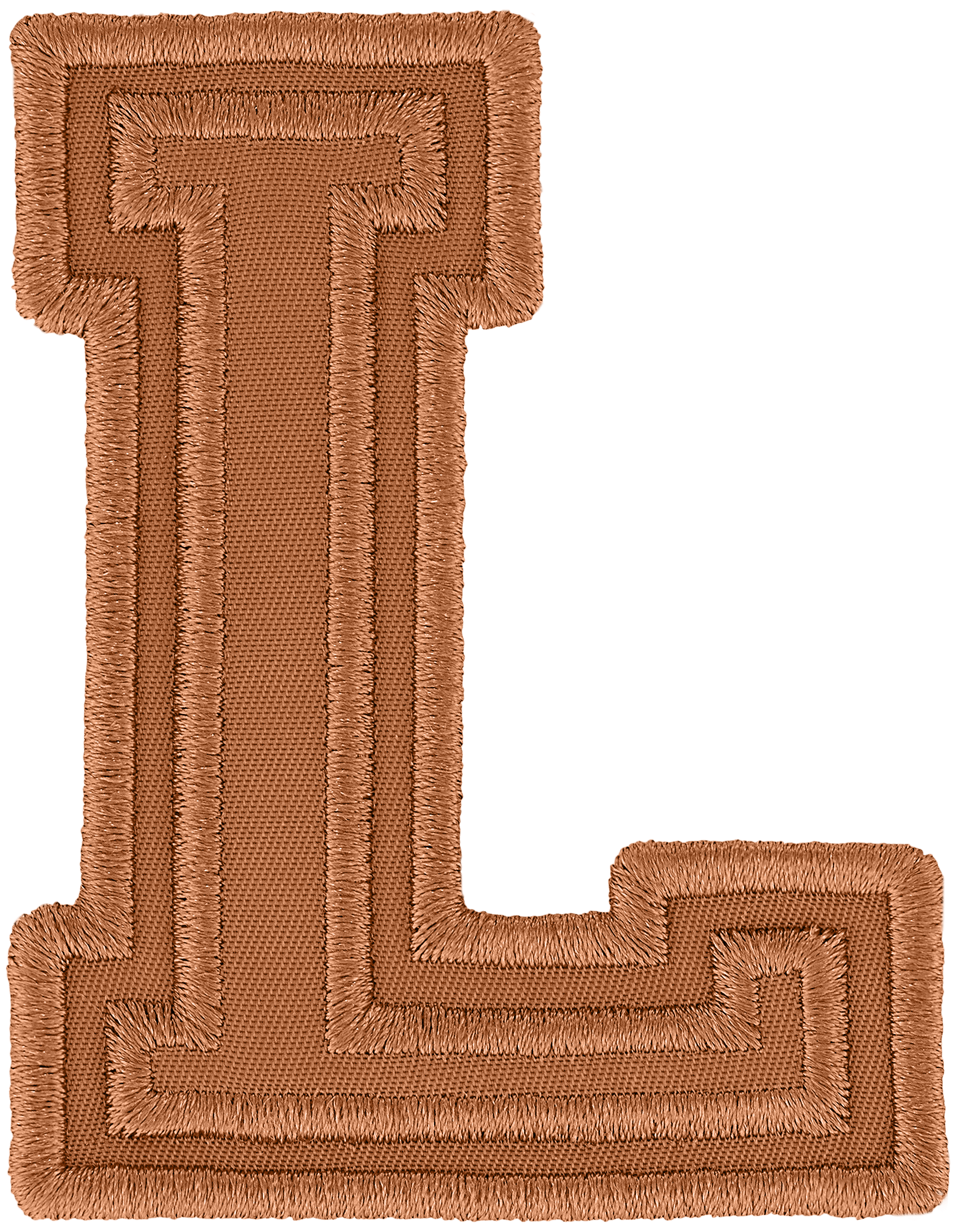 Camel Varsity Nylon Letter Patch