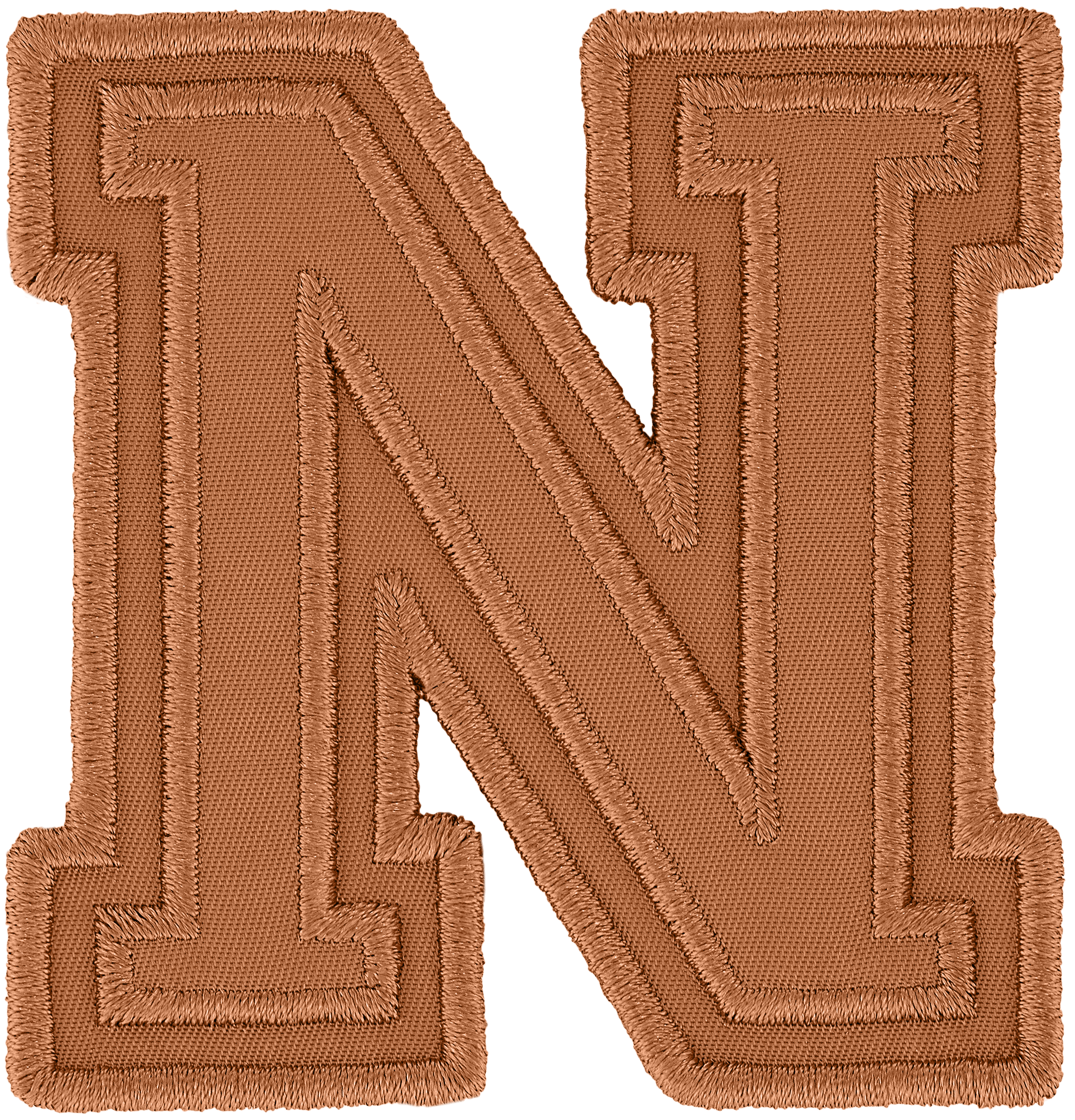 Camel Varsity Nylon Letter Patch