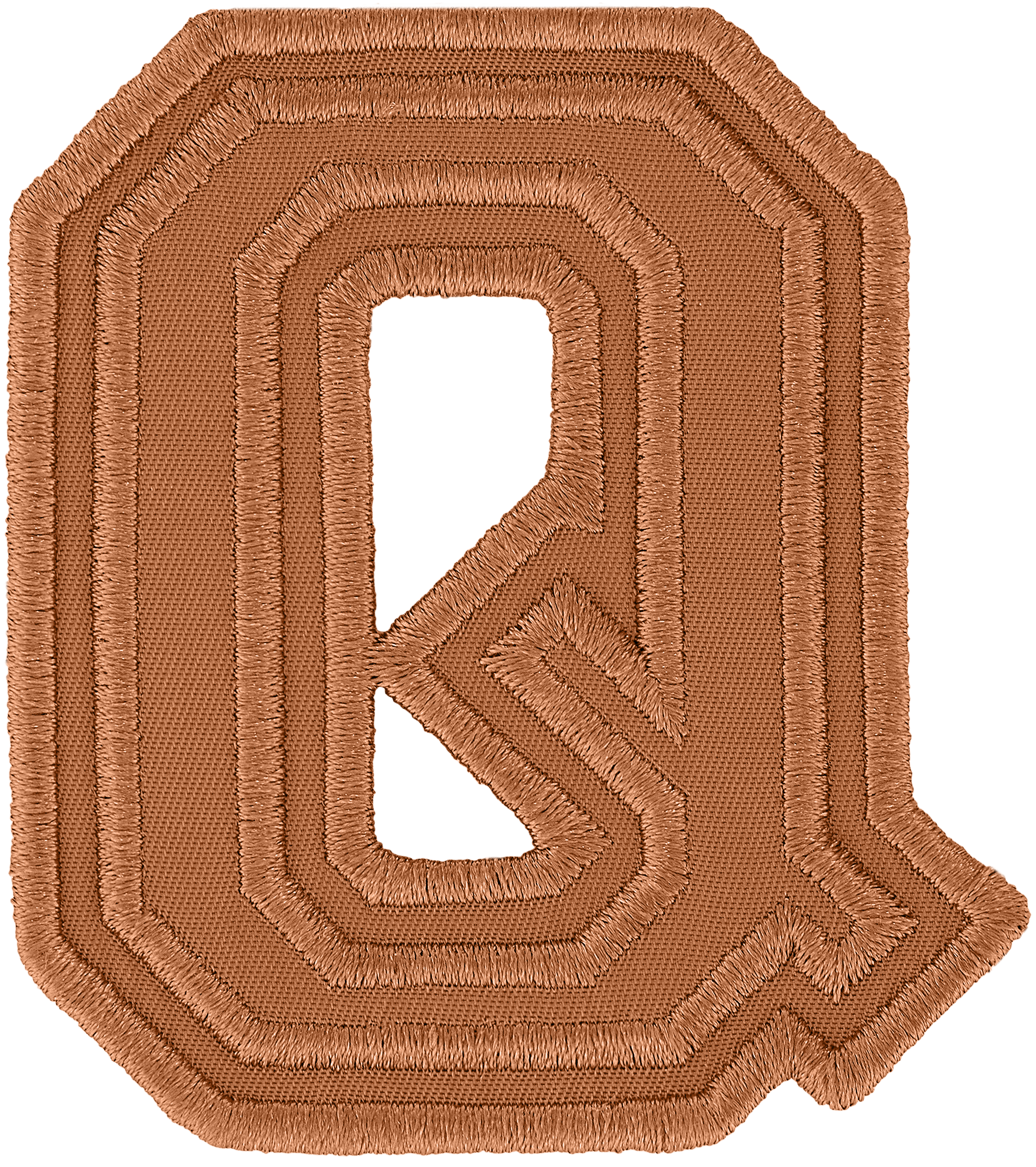 Camel Varsity Nylon Letter Patch