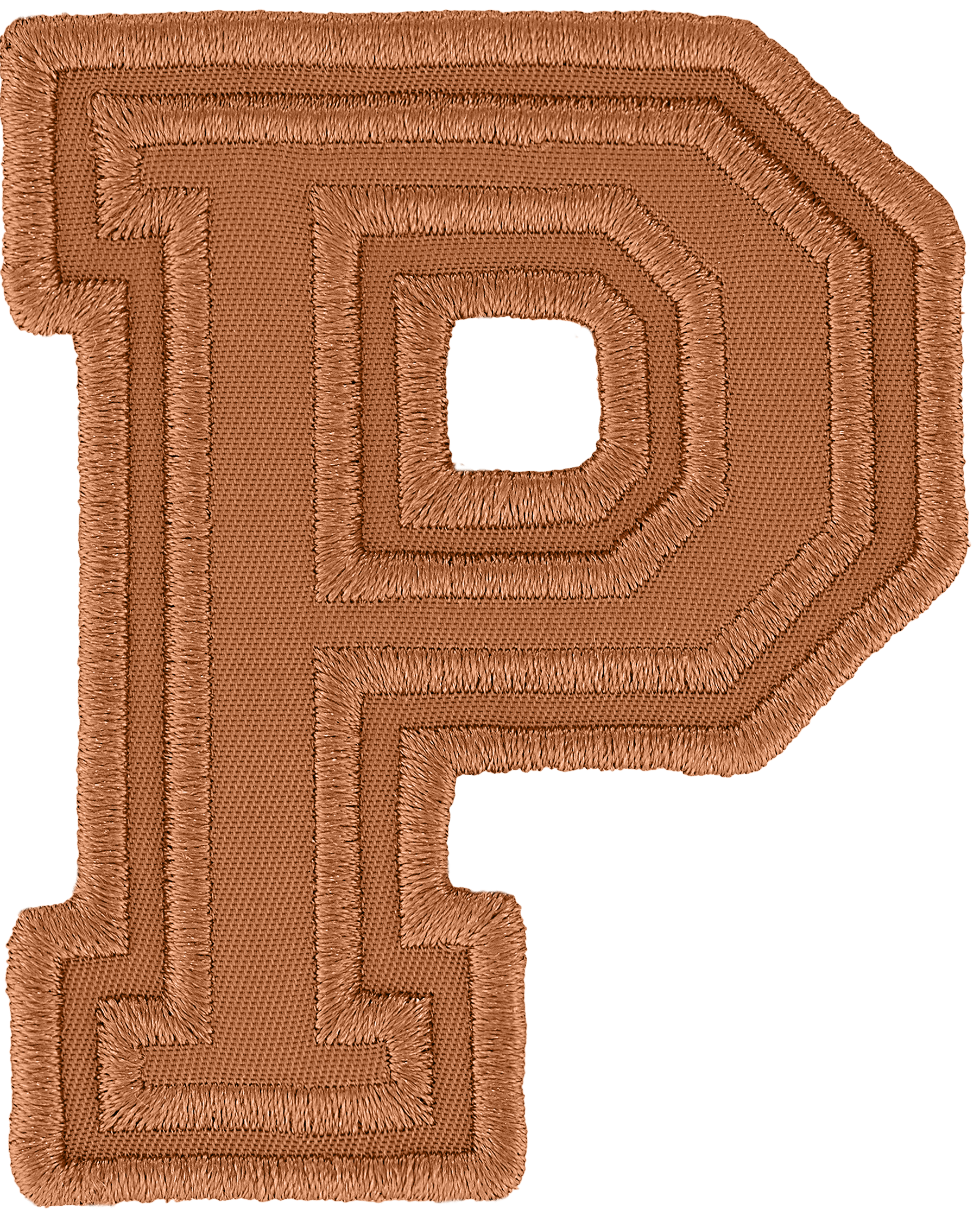 Camel Varsity Nylon Letter Patch