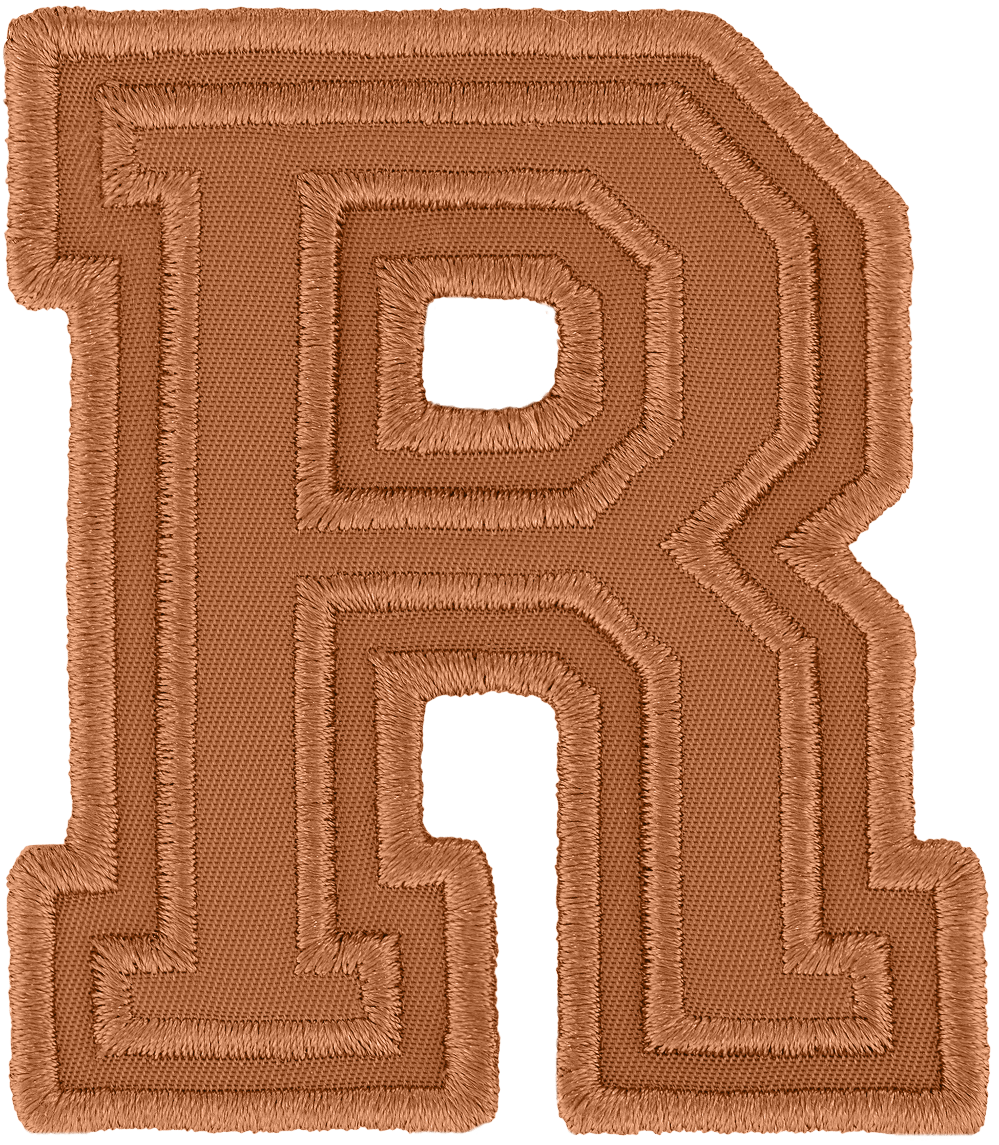 Camel Varsity Nylon Letter Patch