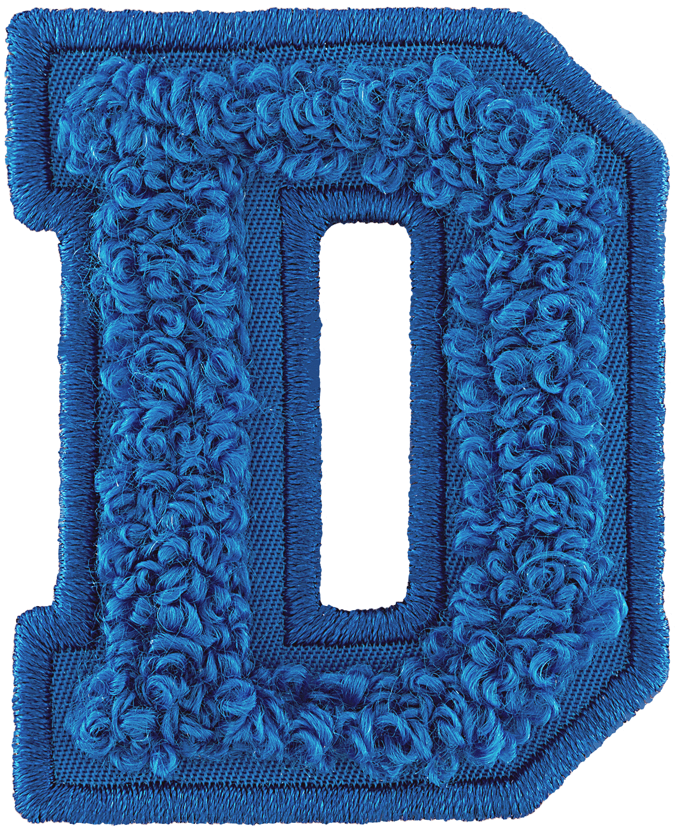 Berry Blue Letter Patch