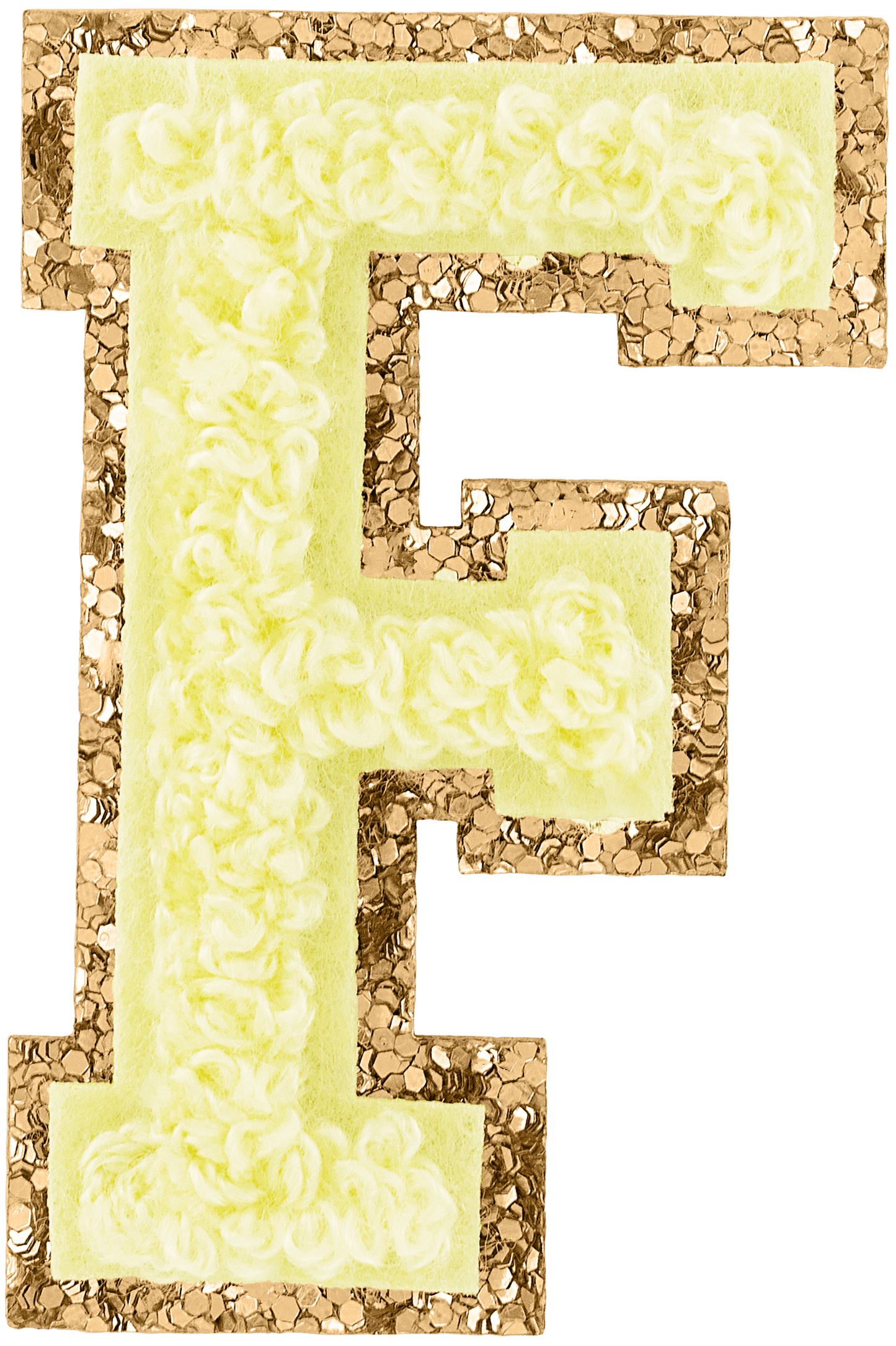 Banana Glitter Varsity Letter Patch