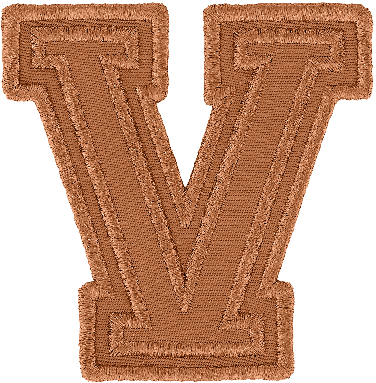 Camel Varsity Nylon Letter Patch