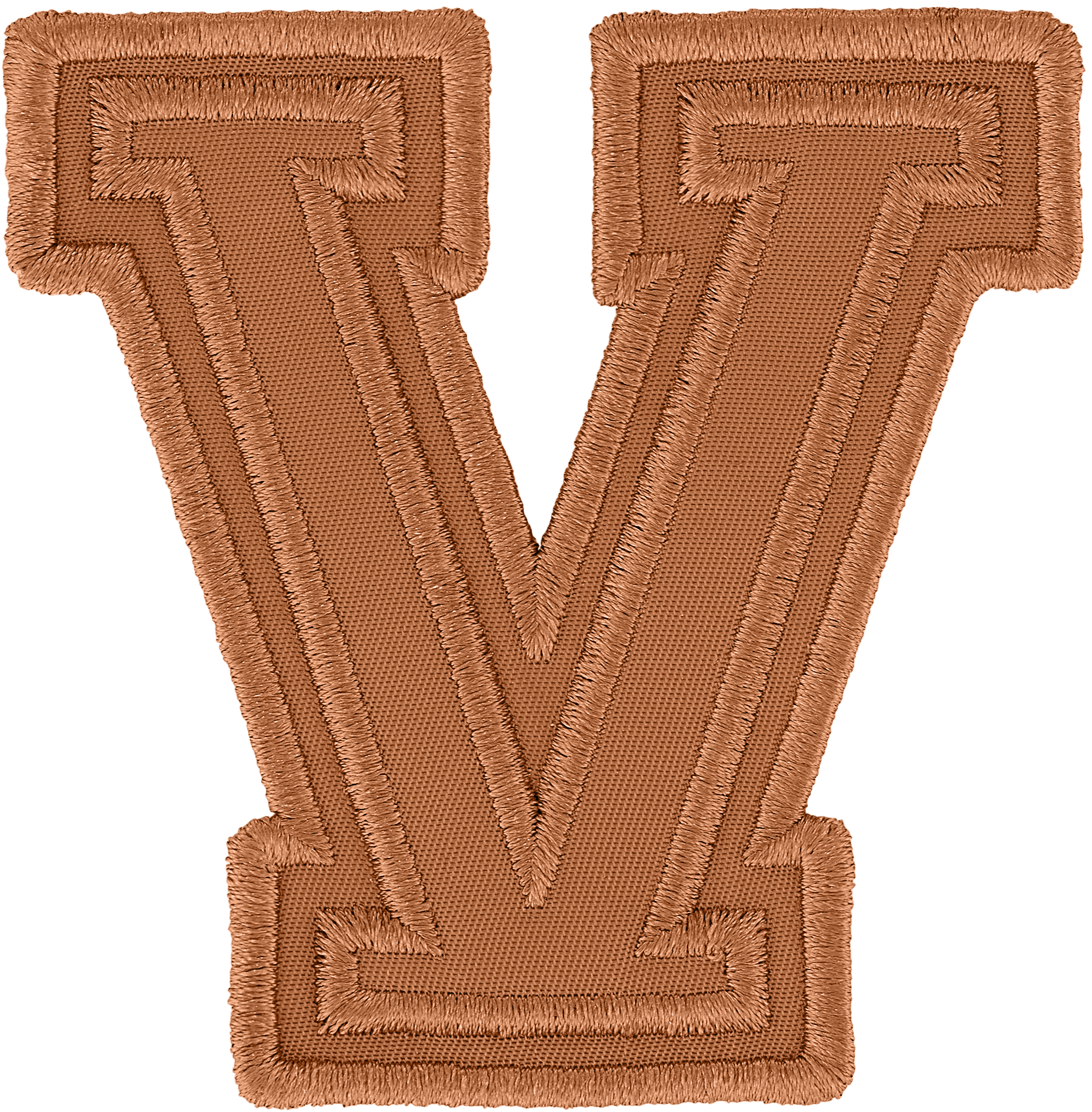 Camel Varsity Nylon Letter Patch