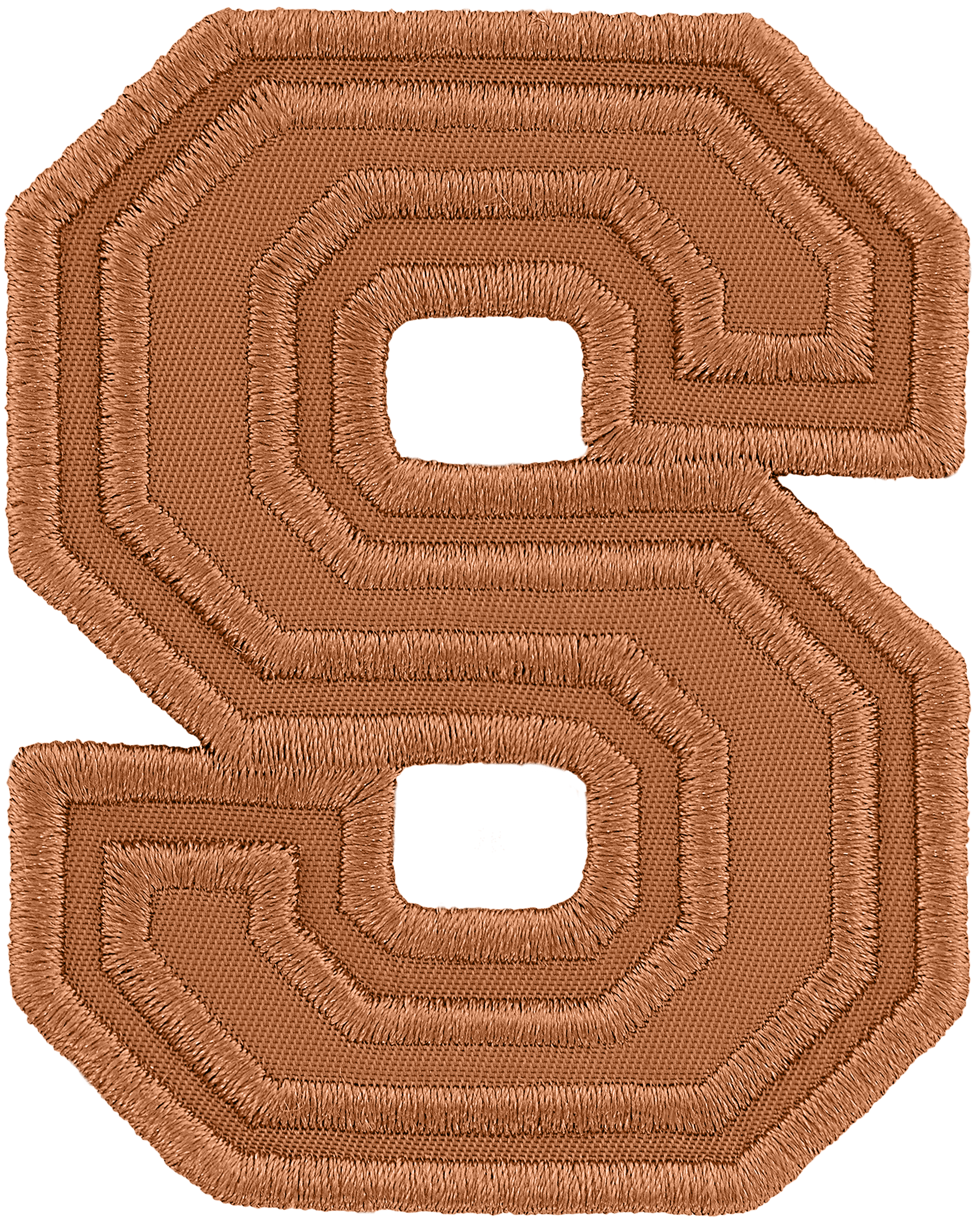 Camel Varsity Nylon Letter Patch