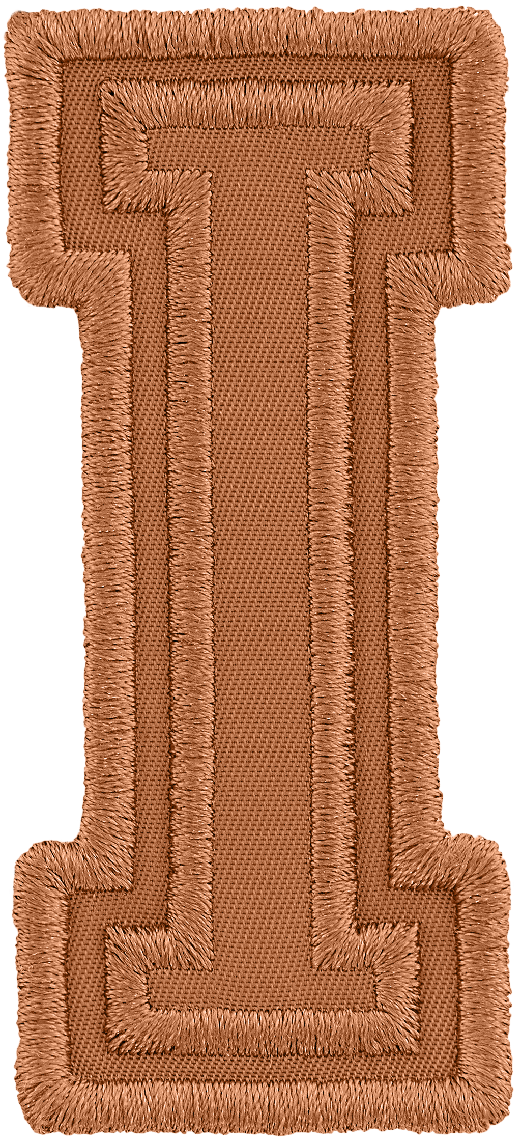 Camel Varsity Nylon Letter Patch