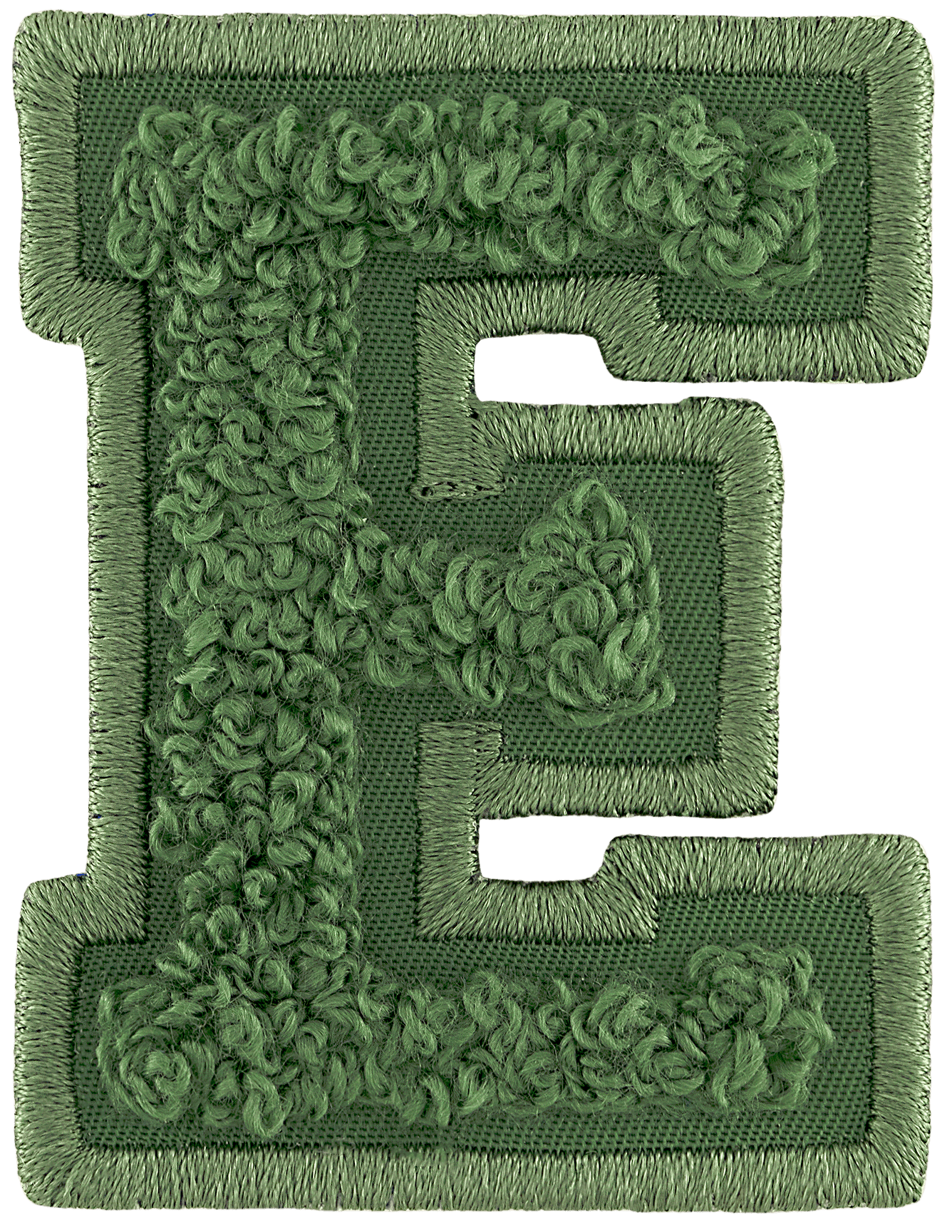 Olive Letter Patch