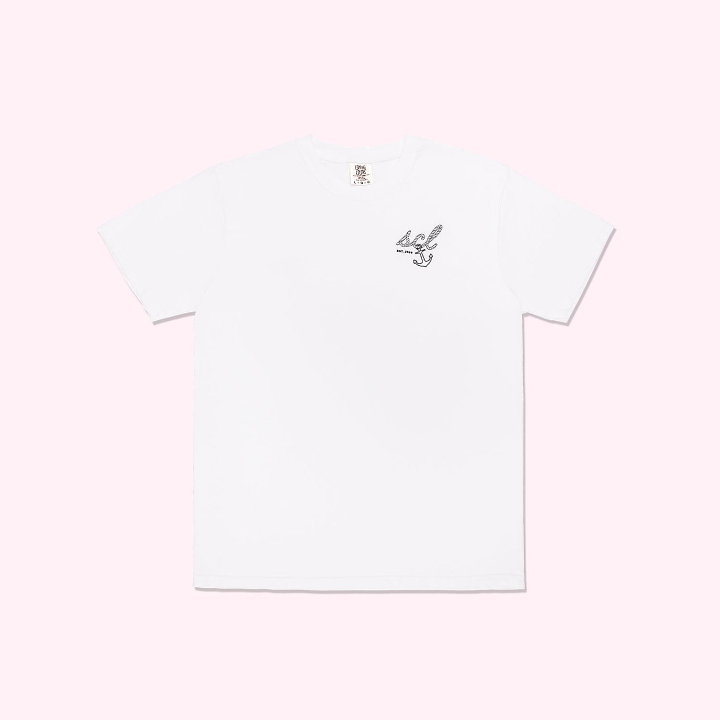 Canvas T-Shirt White SCL Anchor
