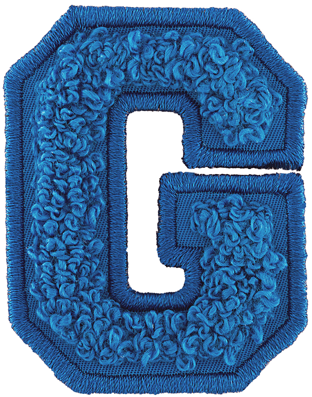 Berry Blue Letter Patch