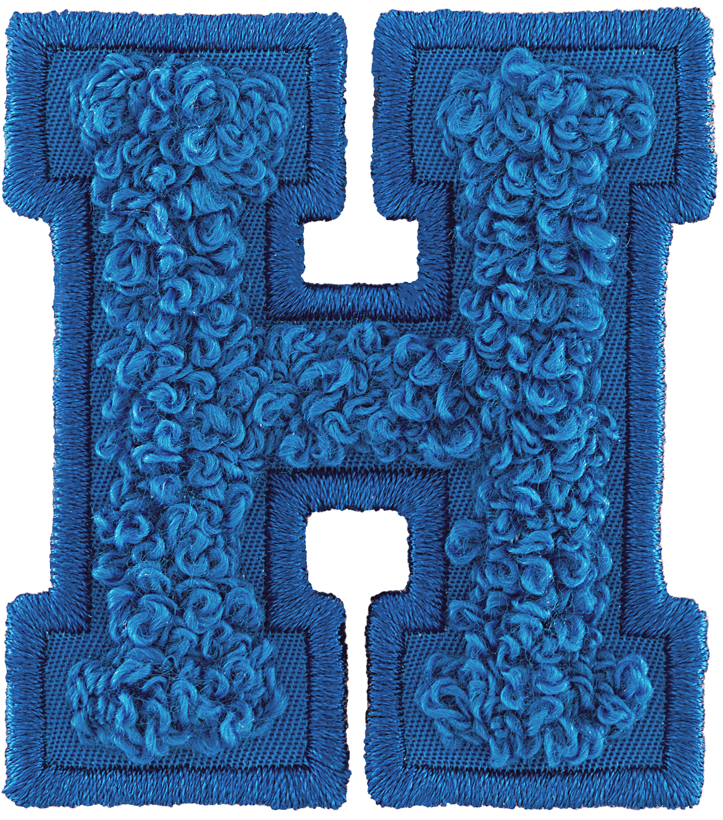 Berry Blue Letter Patch