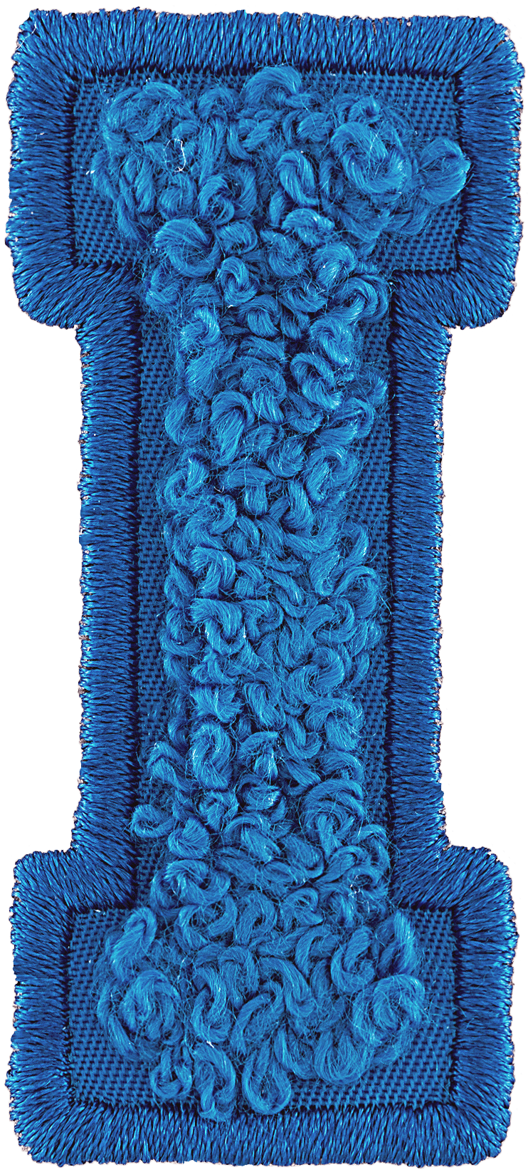 Berry Blue Letter Patch