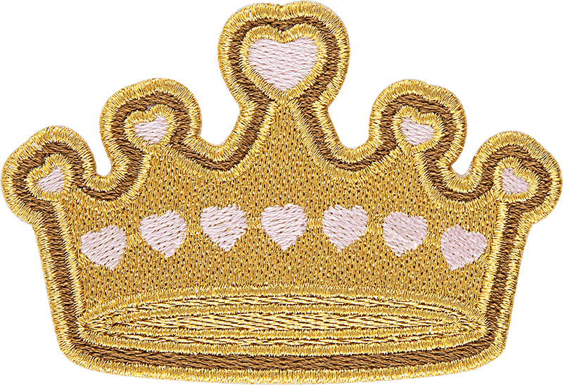 Crown with Hearts Patch