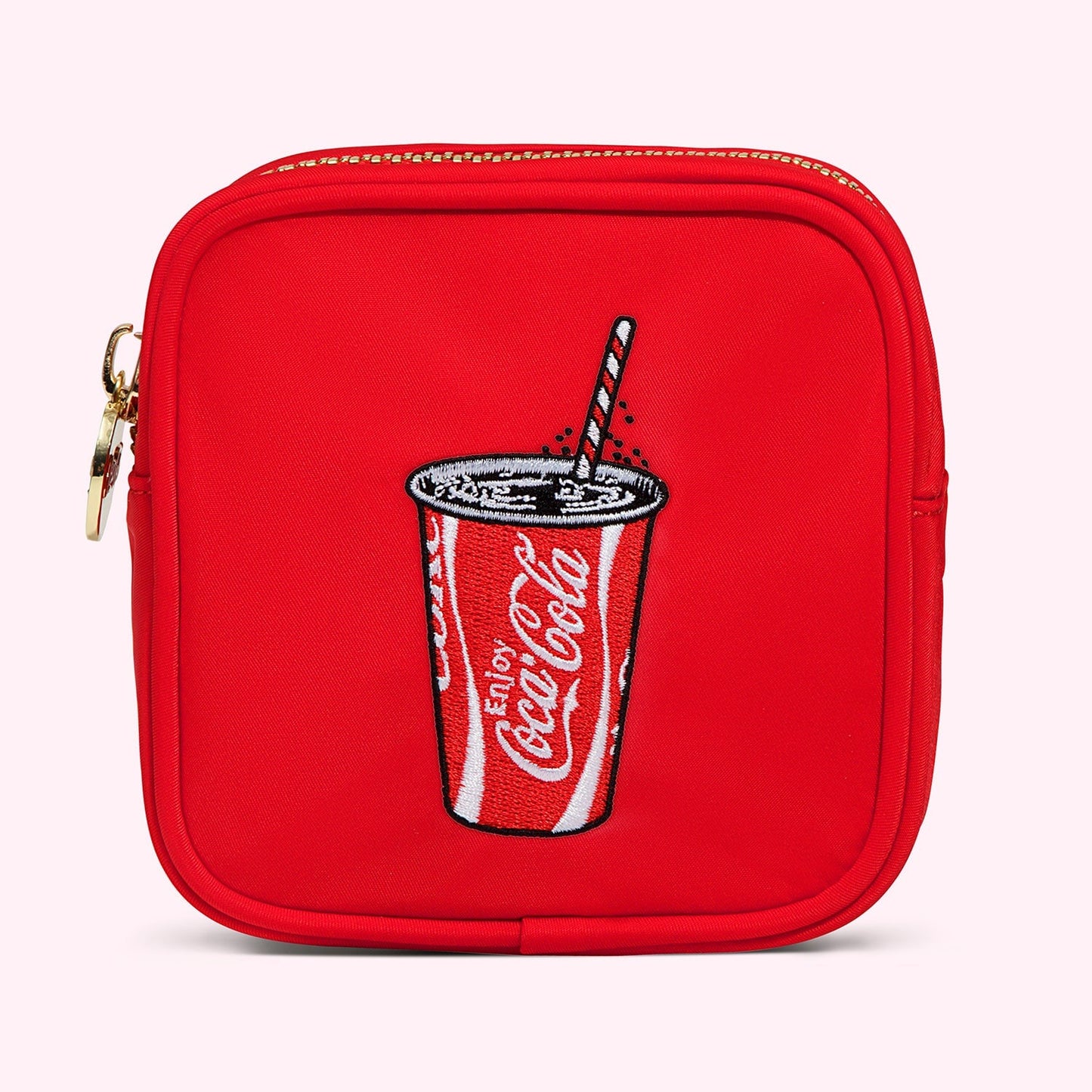 Embroidered Fountain Coca-Cola Mini Pouch