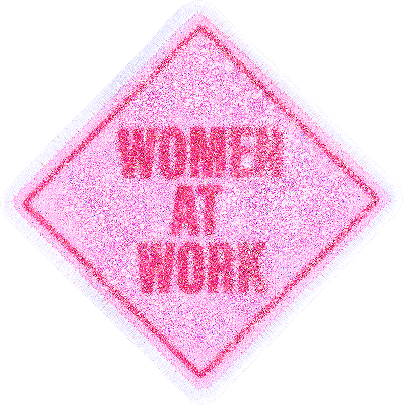 Women at Work Glitter Patch