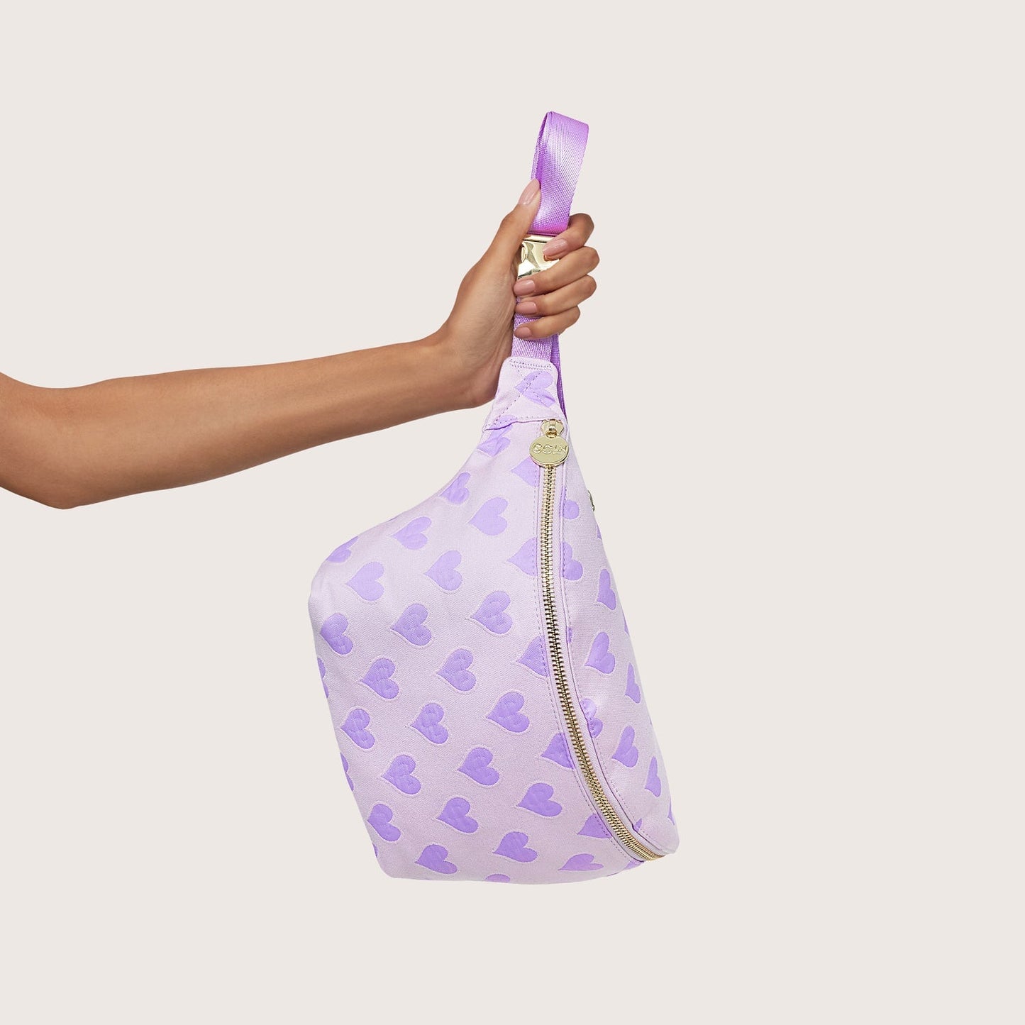 Heart Jacquard Jumbo Fanny Pack