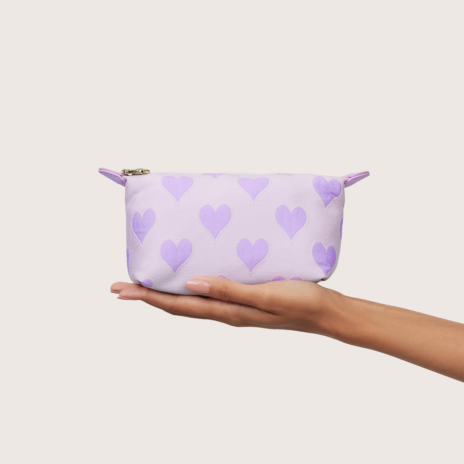 Heart Jacquard Pouchette