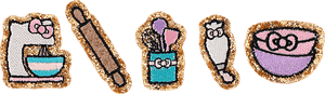 Hello Kitty Baking Patch Set