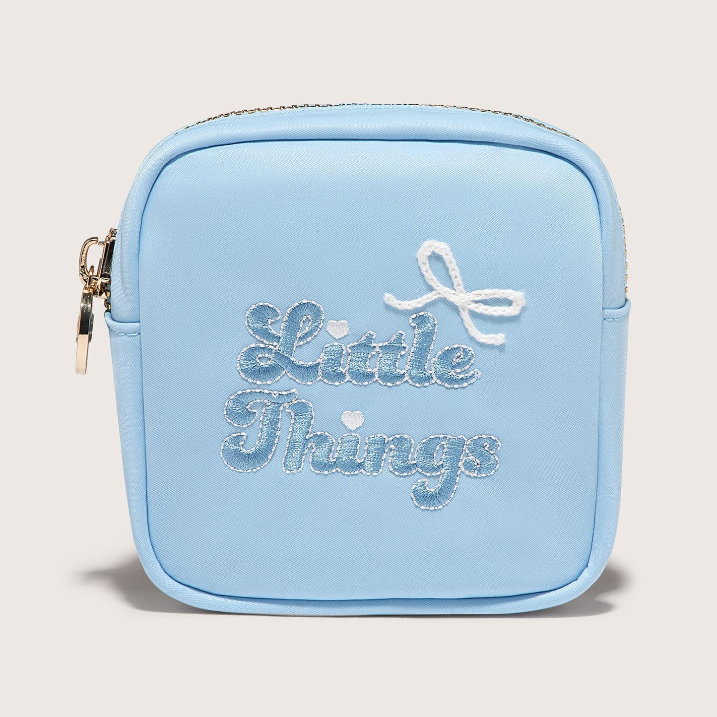Little Things Embroidered Mini Pouch