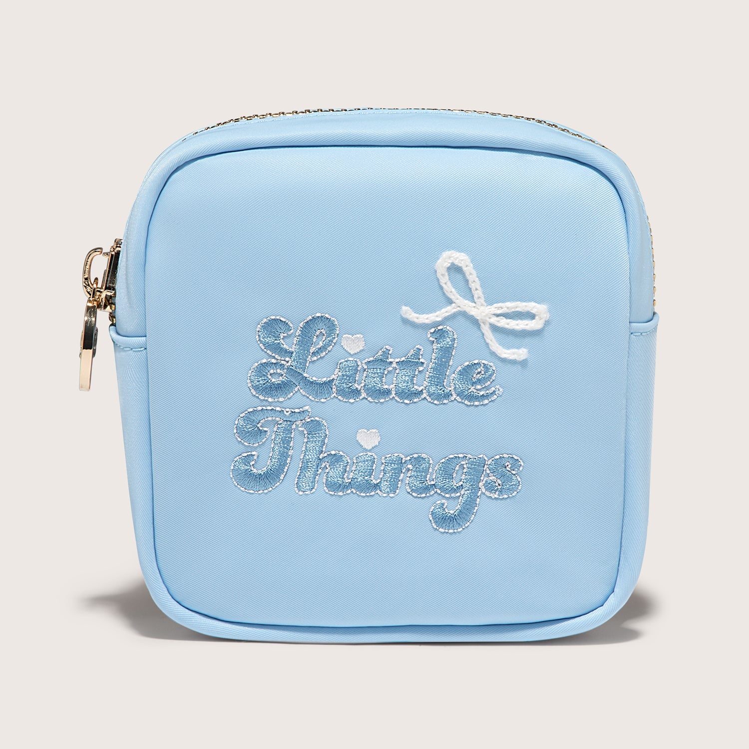 Little Things Embroidered Mini Pouch