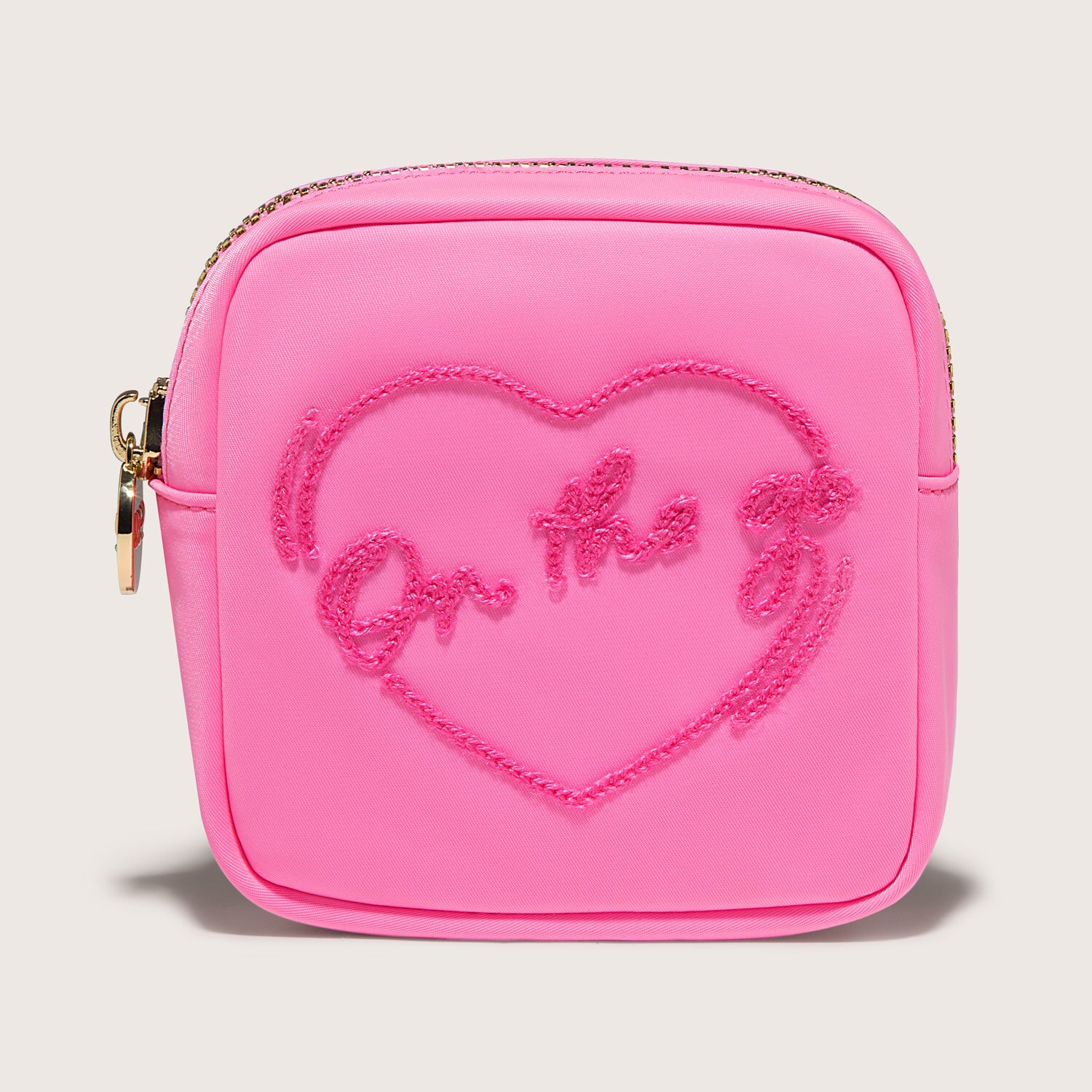 On the Go Embroidered Mini Pouch