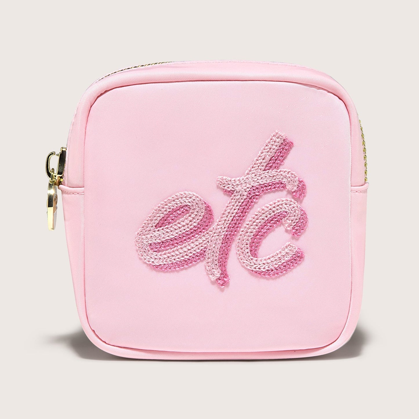 Etc Embroidered Mini Pouch