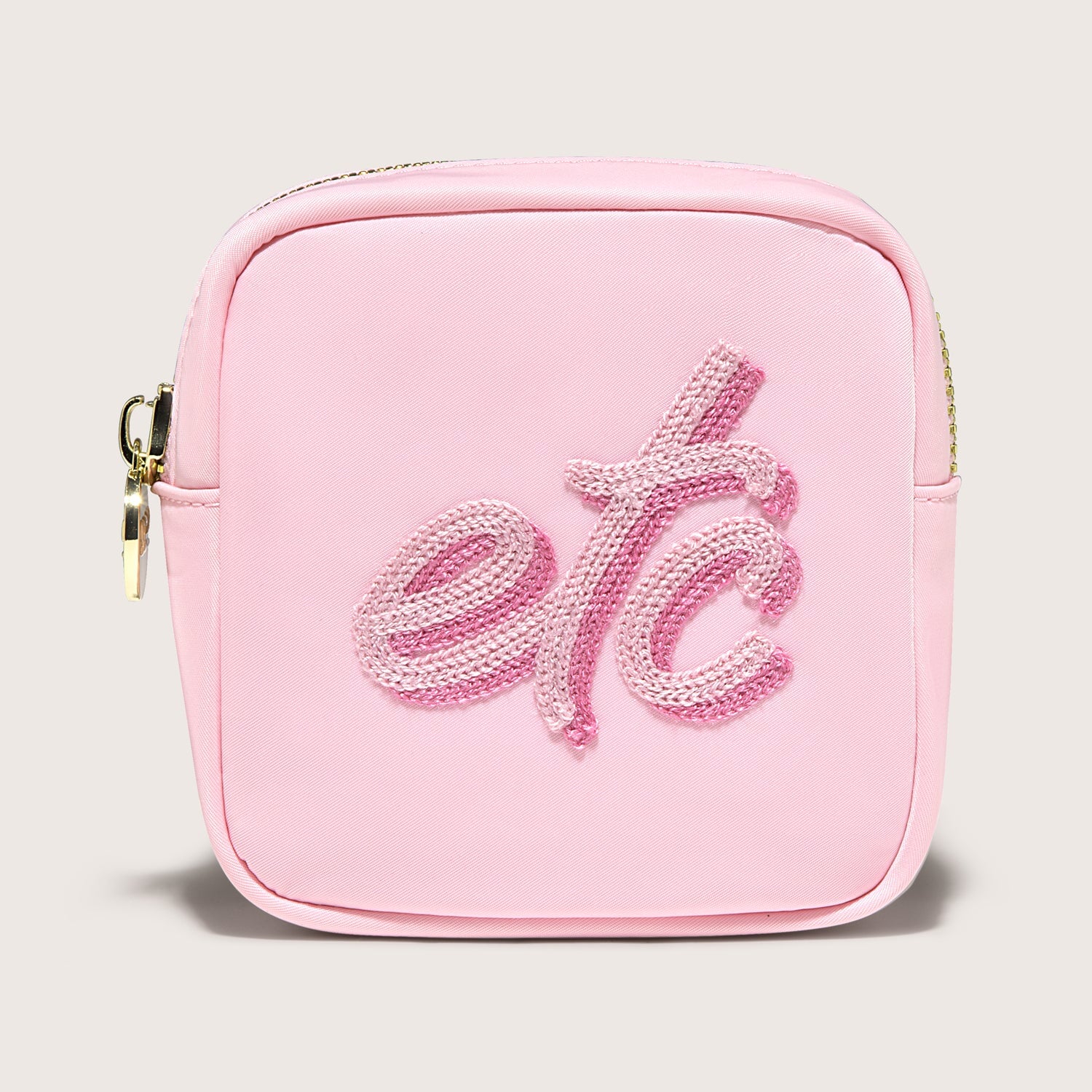 Etc Embroidered Mini Pouch