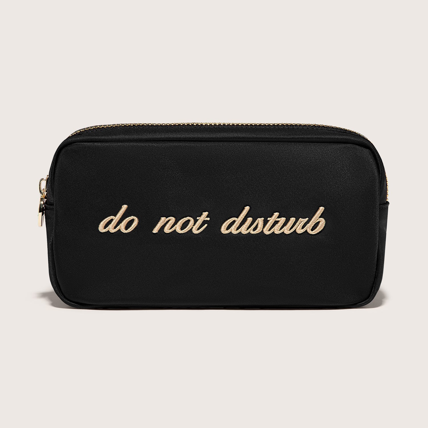 Do Not Disturb Embroidered Small Pouch
