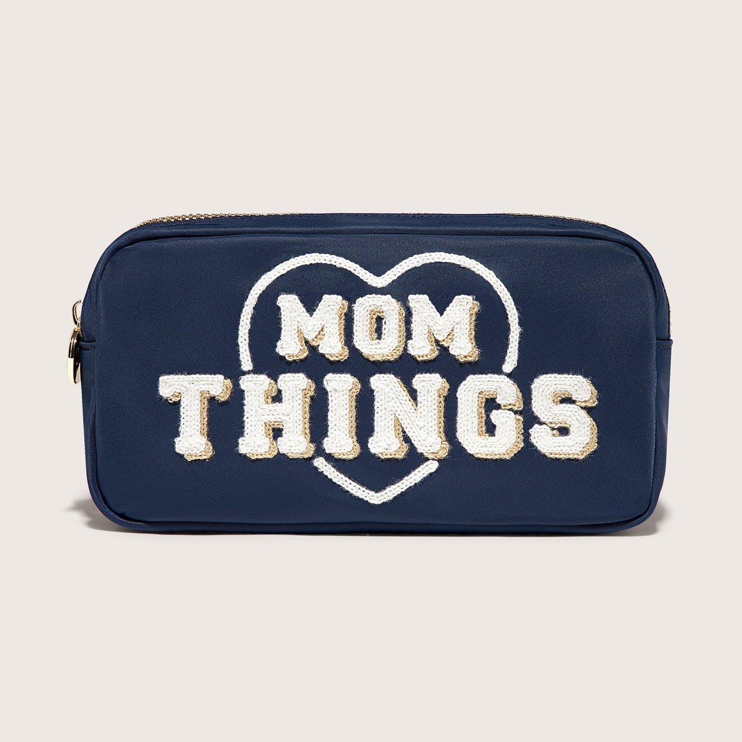 Mom Things Embroidered Small Pouch