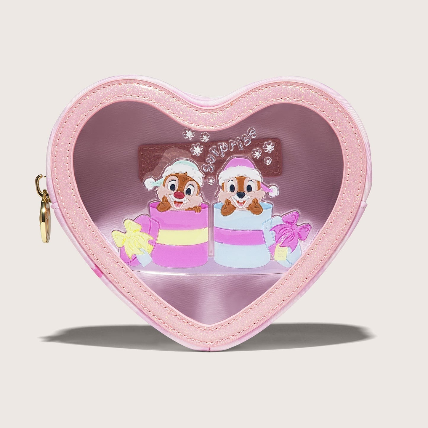 Clear Front Heart Pouch