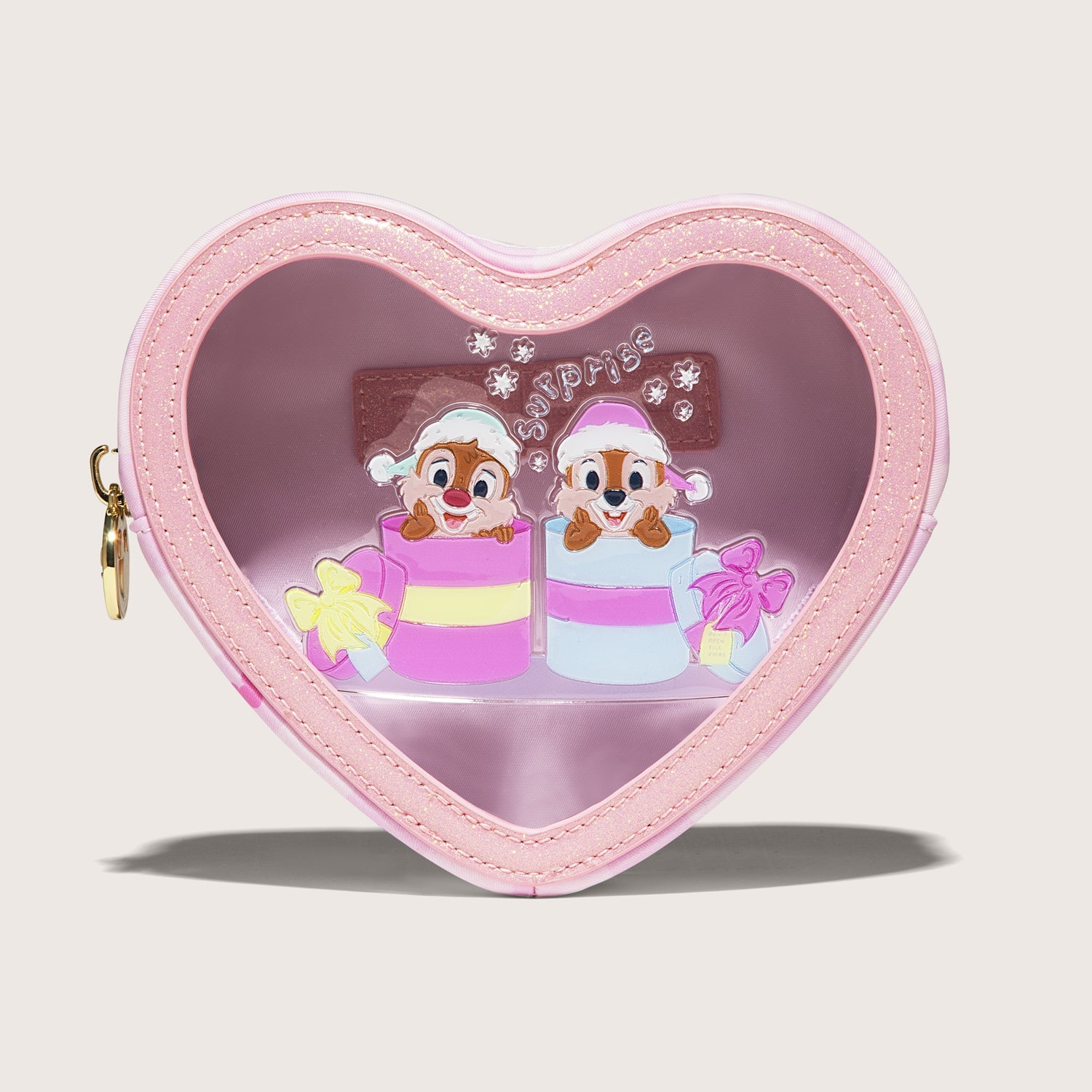Clear Front Heart Pouch