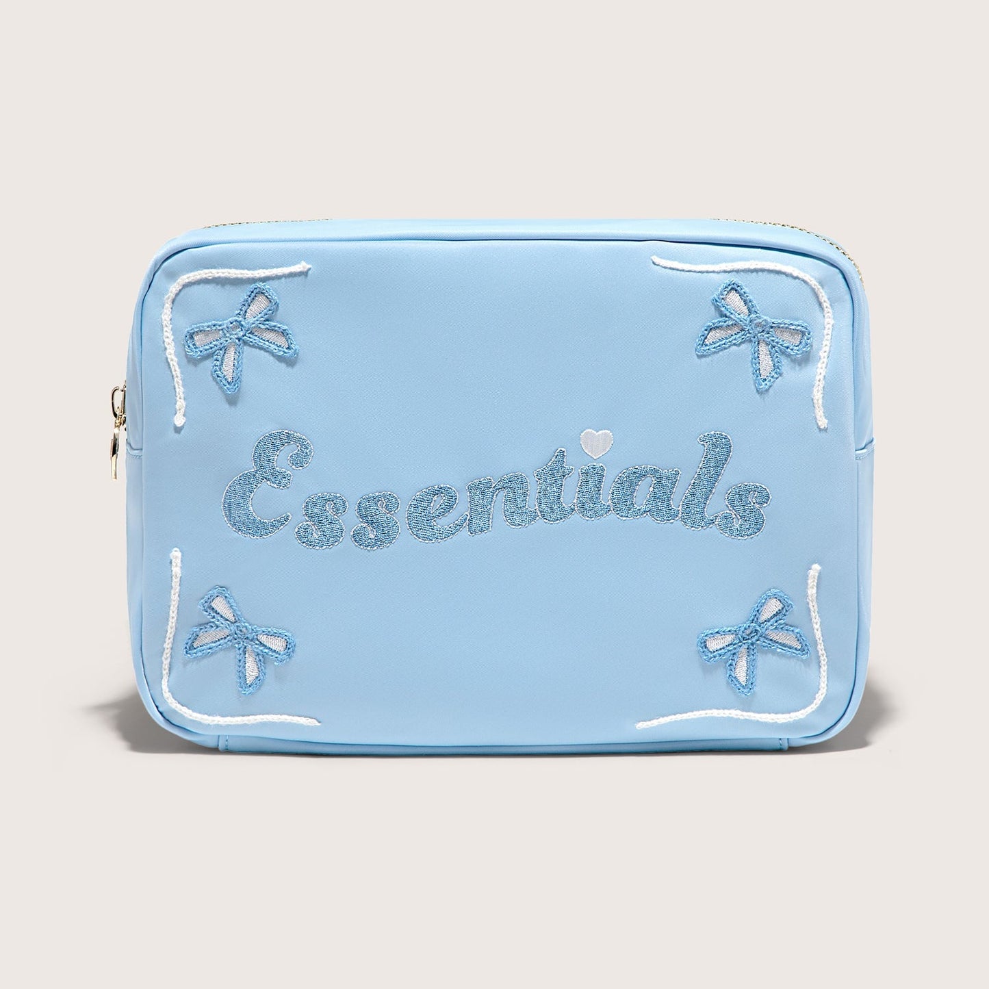Essentials Embroidered Large Pouch