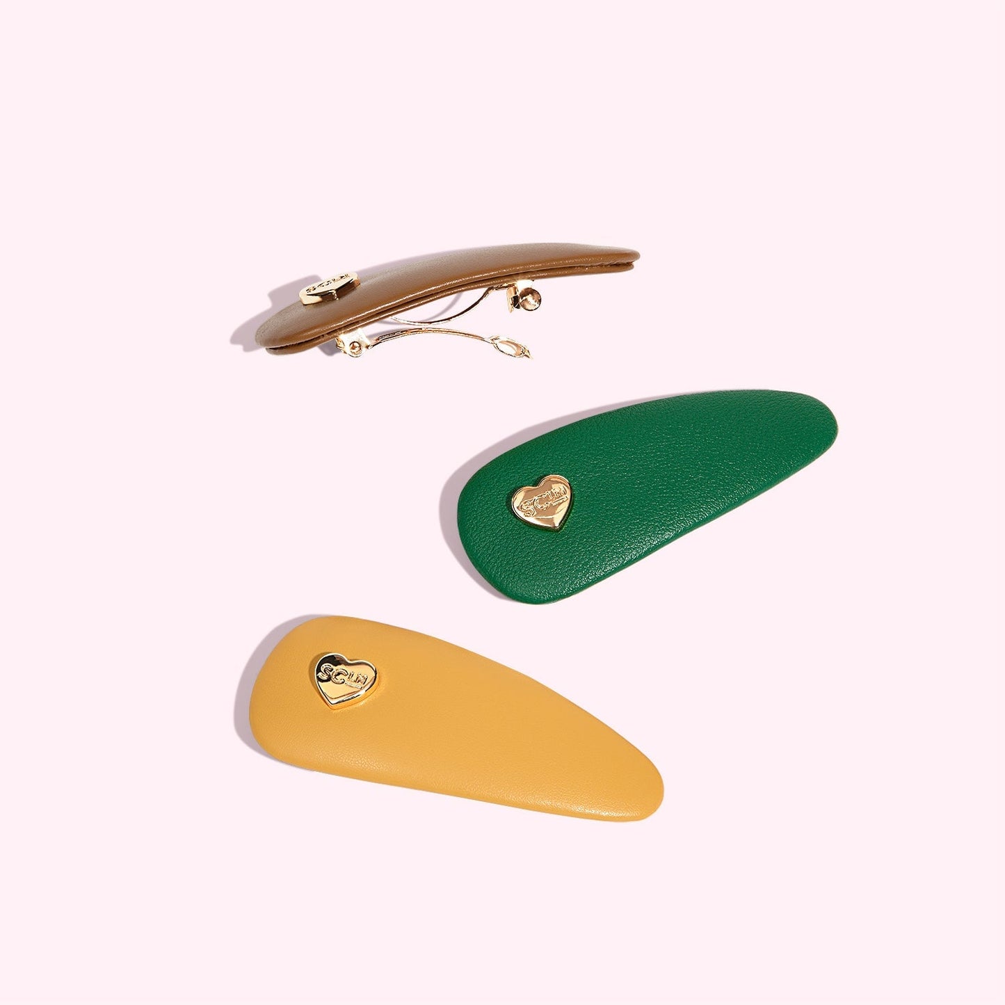 Vegan Leather Hair Clip
