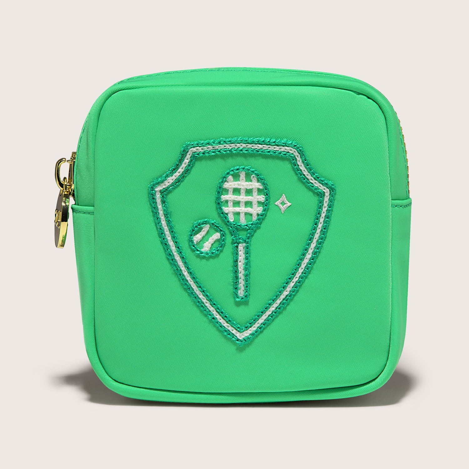 Tennis Embroidered Mini Pouch