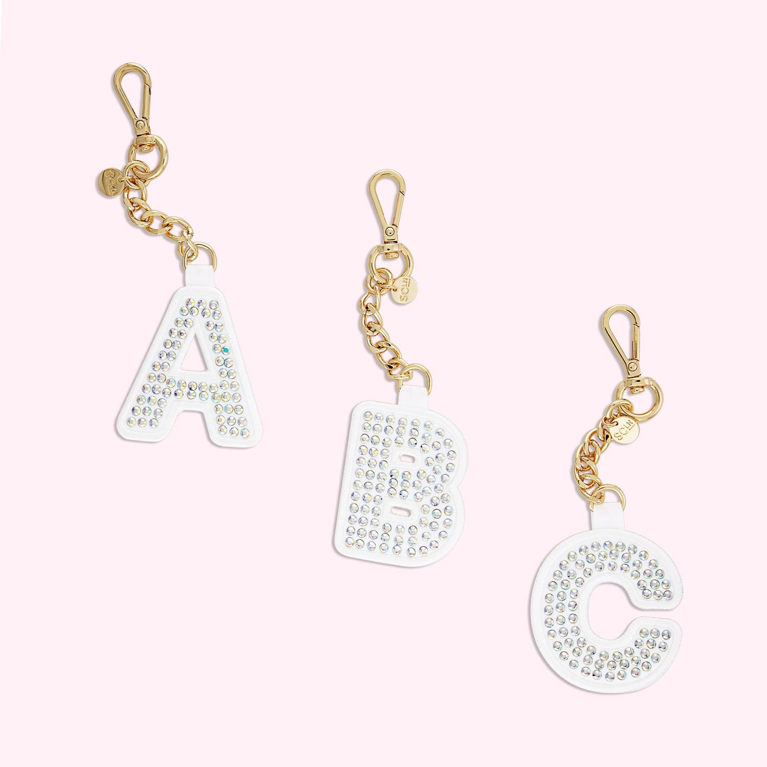 Sparkle Letter Bag Charm