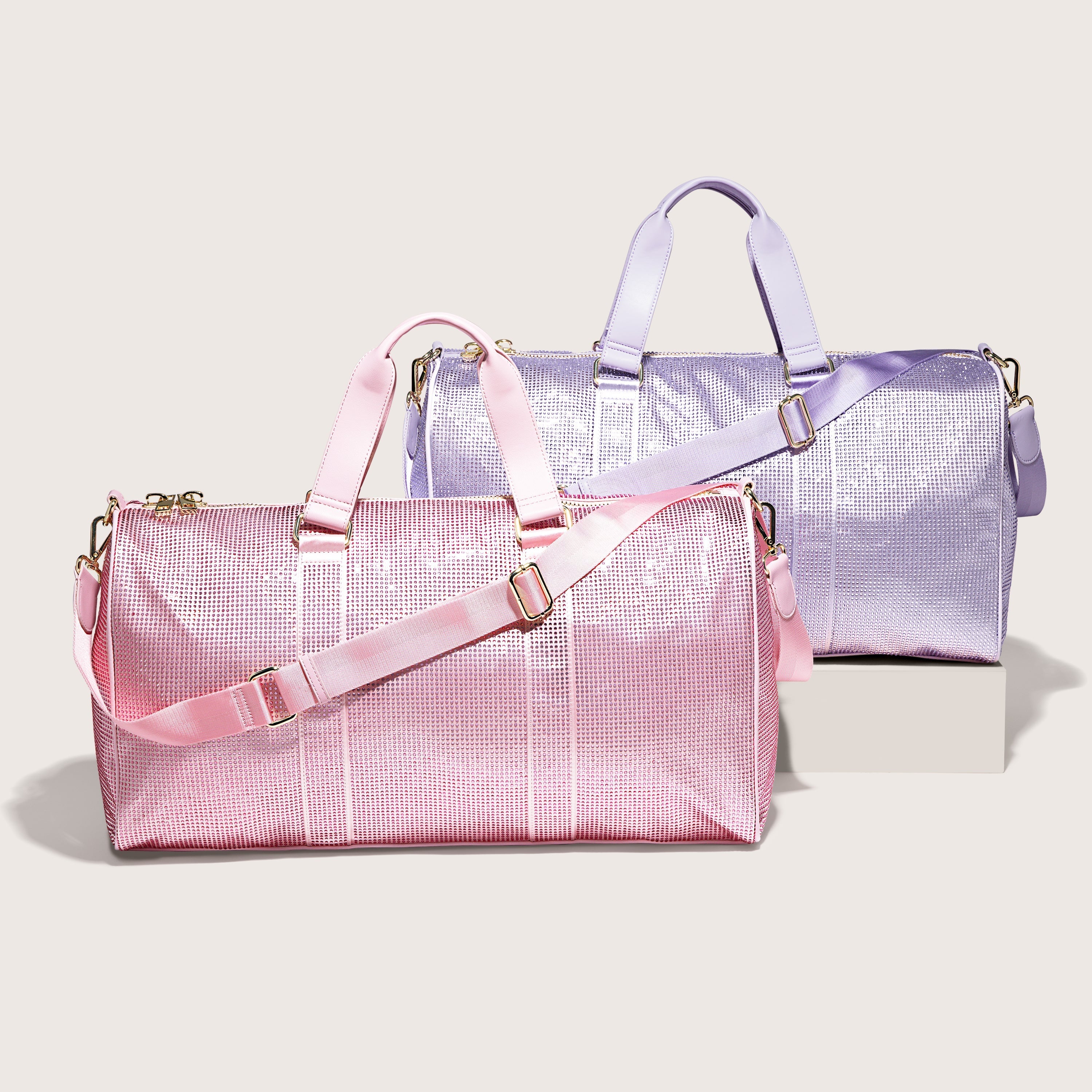 Pink Crystal Duffle Bag Customizable Stoney Clover Lane