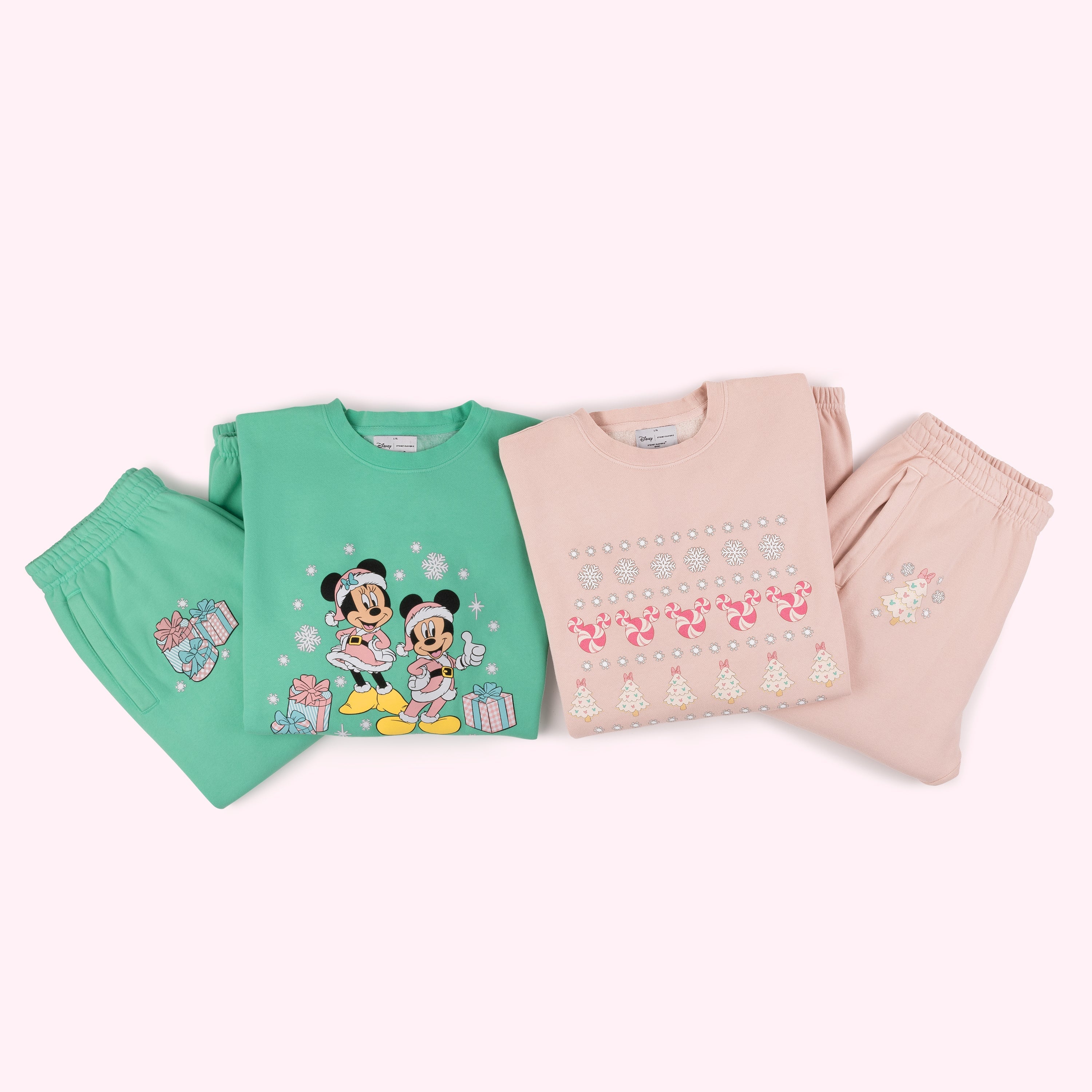 Disney Mickey & Minnie's Holiday Collection Pink Sweatpants