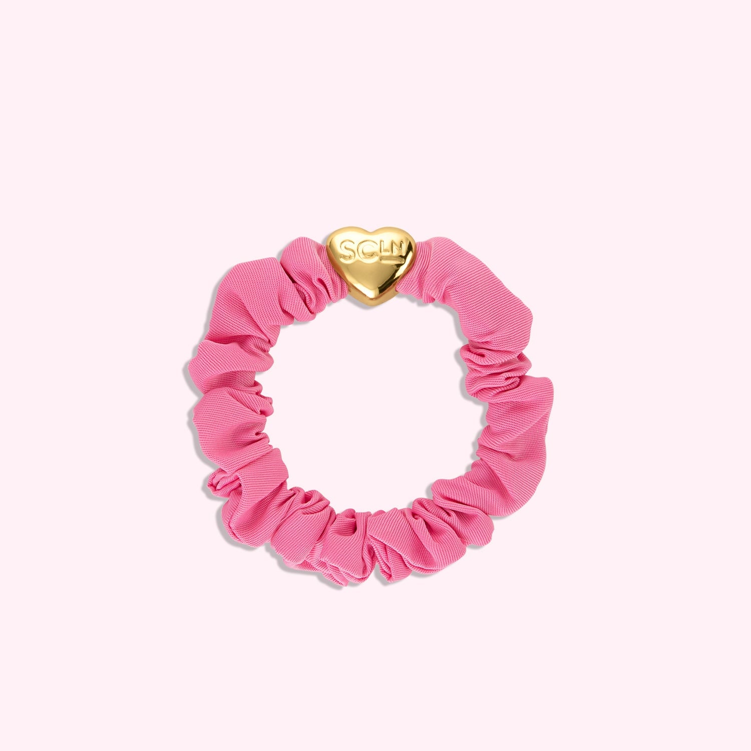 Pink Charm Scrunchie Set