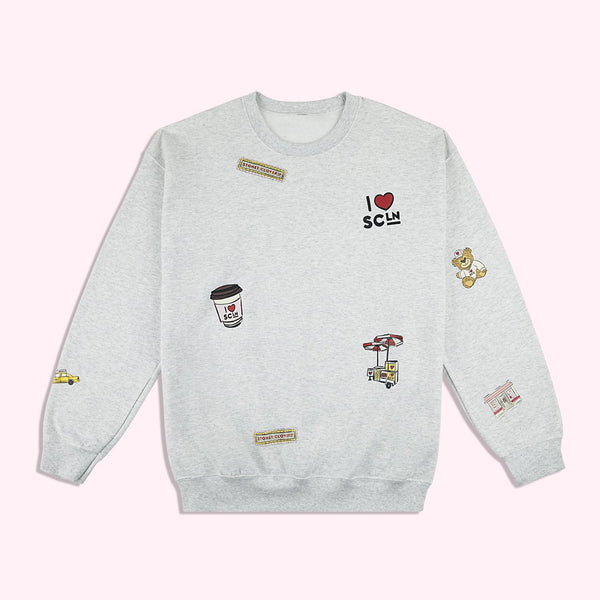 I Heart SCL Grey Sweatshirt | Stoney Clover Lane
